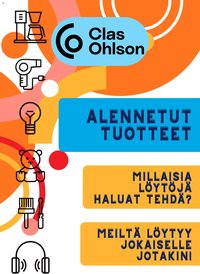 Clas Ohlson tarjouslehti päivästä 14/07/2026 Clas Ohlson tarjoukset