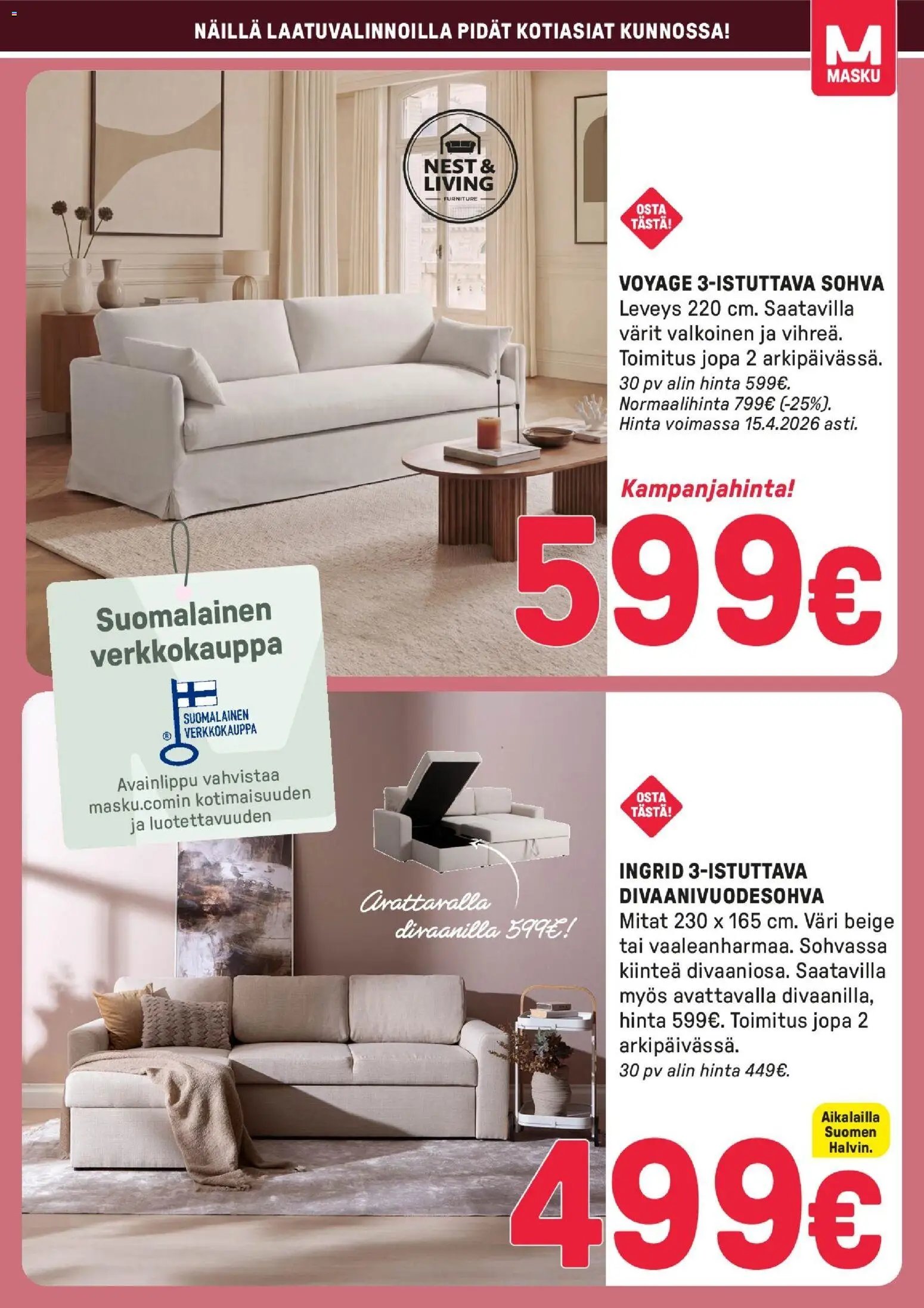 Masku tarjouslehti päivästä 08/04/2026 Masku tarjoukset
