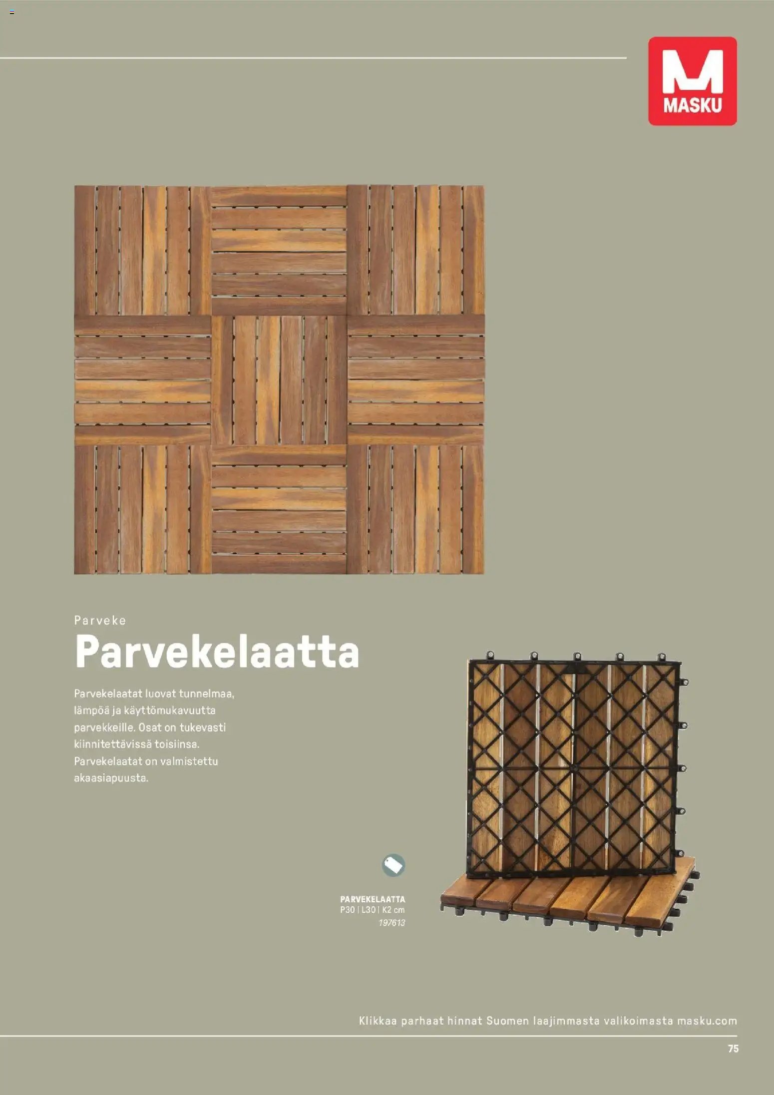 Masku tarjouslehti päivästä 09/03/2026 Masku tarjoukset - Puutarhakalustekuvasto 2026