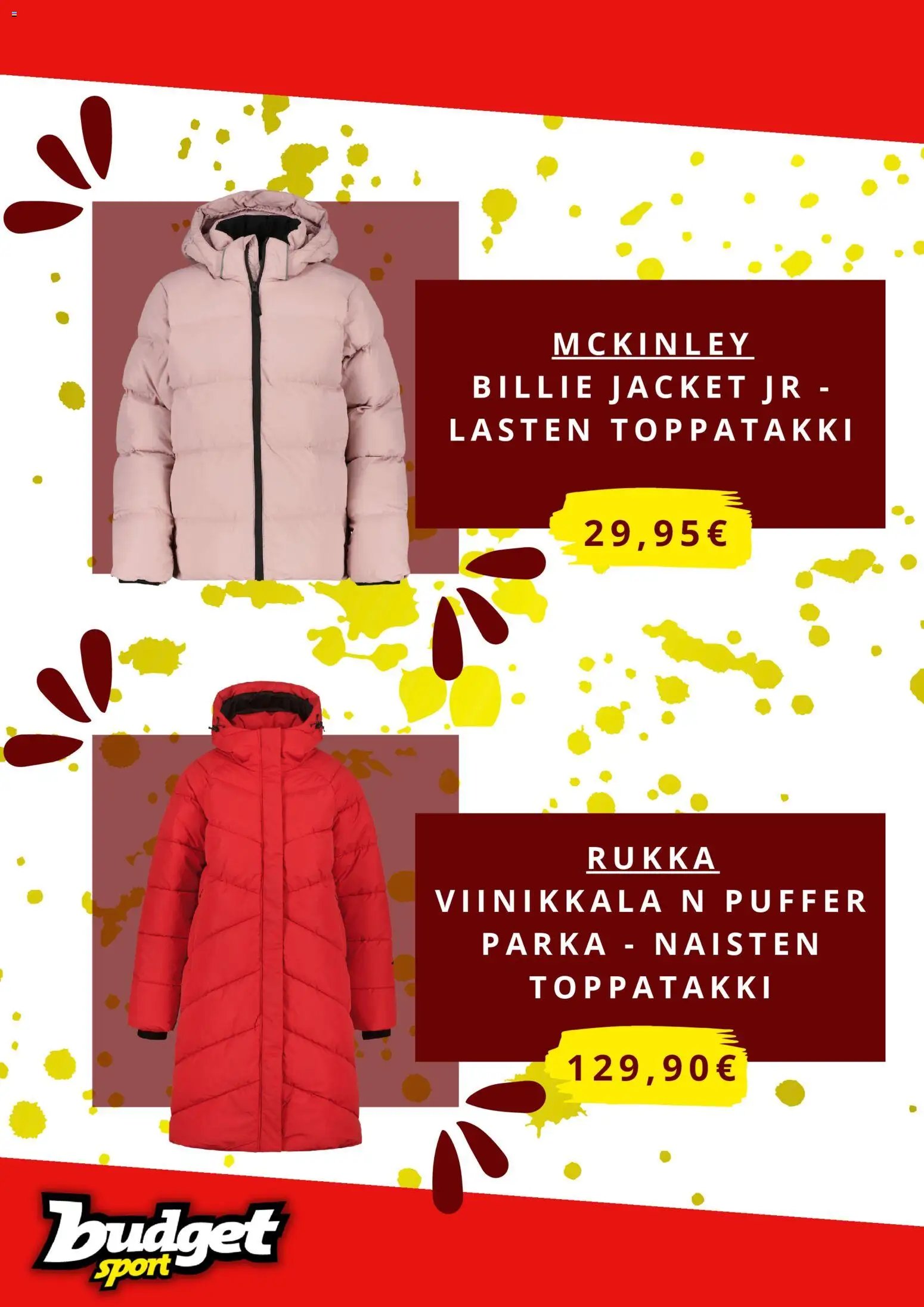 Budget Sport tarjouslehti päivästä 02/01/2026 Tarjoukset