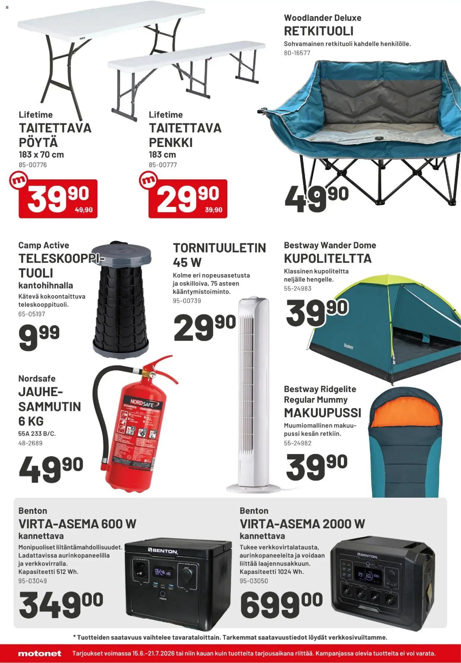 Motonet tarjouslehti päivästä 15/06/2026 Motonet tarjoukset