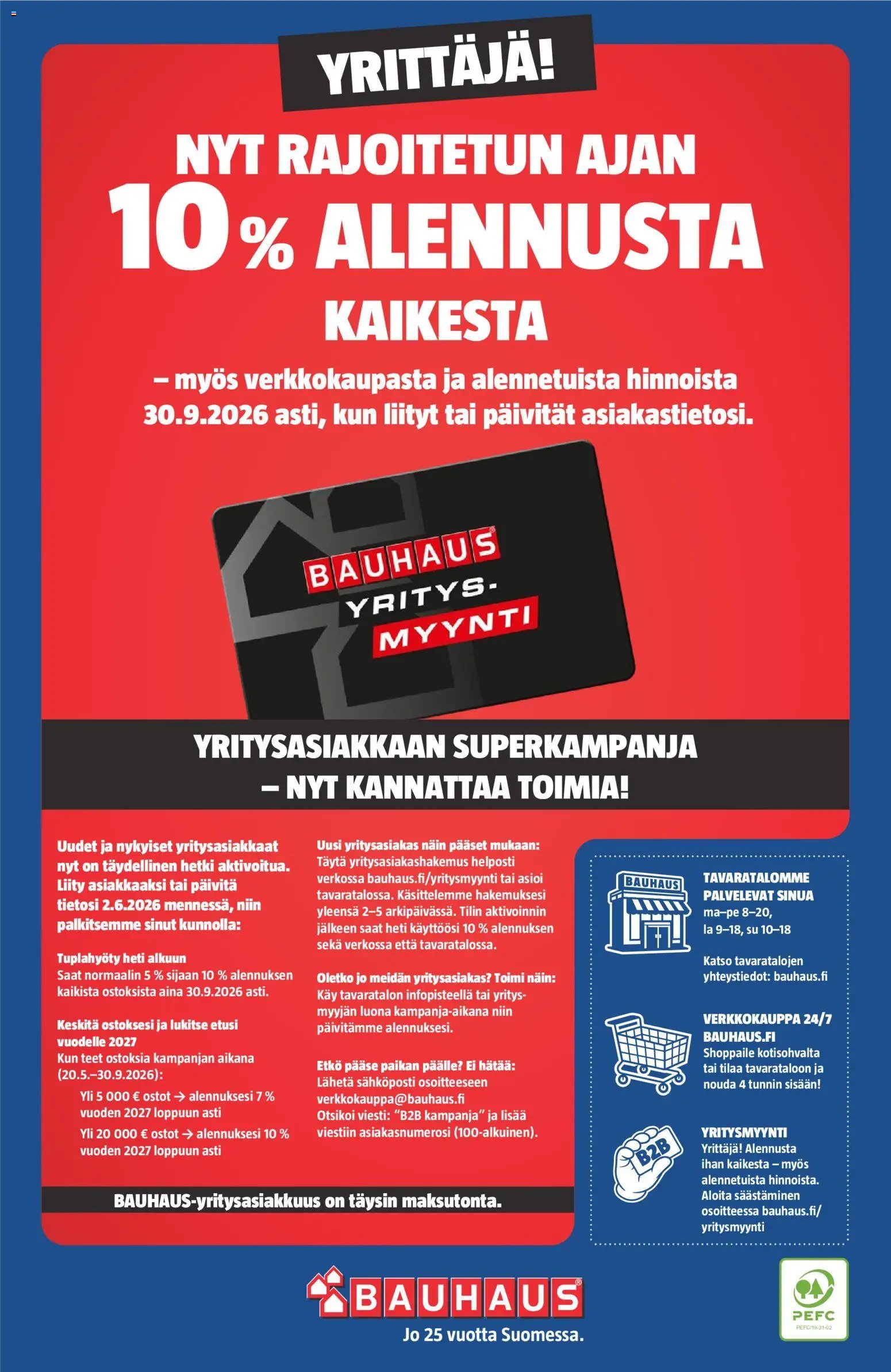 Bauhaus tarjouslehti päivästä 20/05/2026 Bauhaus tarjoukset