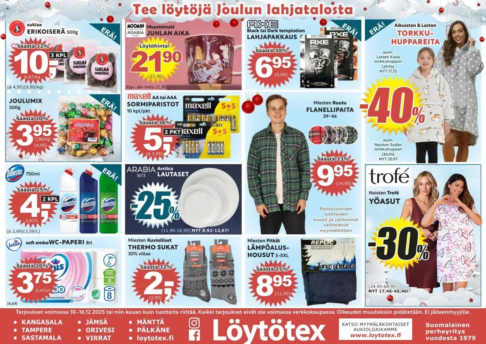 Löytötex tarjouslehti päivästä 10/12/2025 Tarjoukset