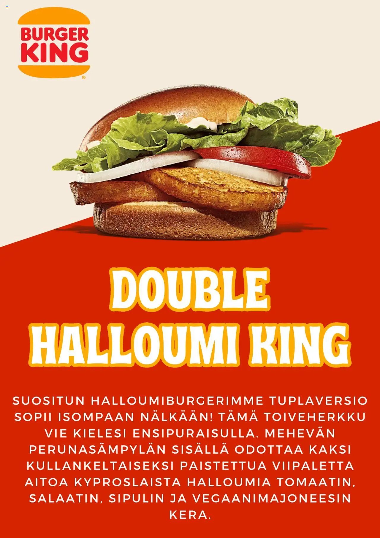 Burger King tarjouslehti päivästä 13/10/2025 Tarjoukset