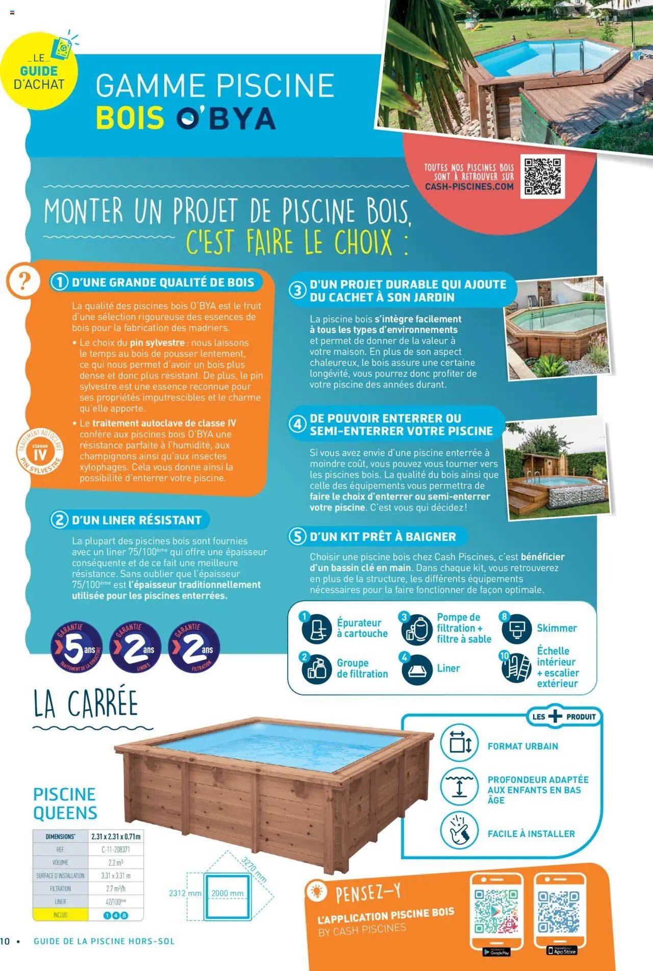 Cash Piscines catalogue à partir du 01/03/2024 Guide piscines hors-sol