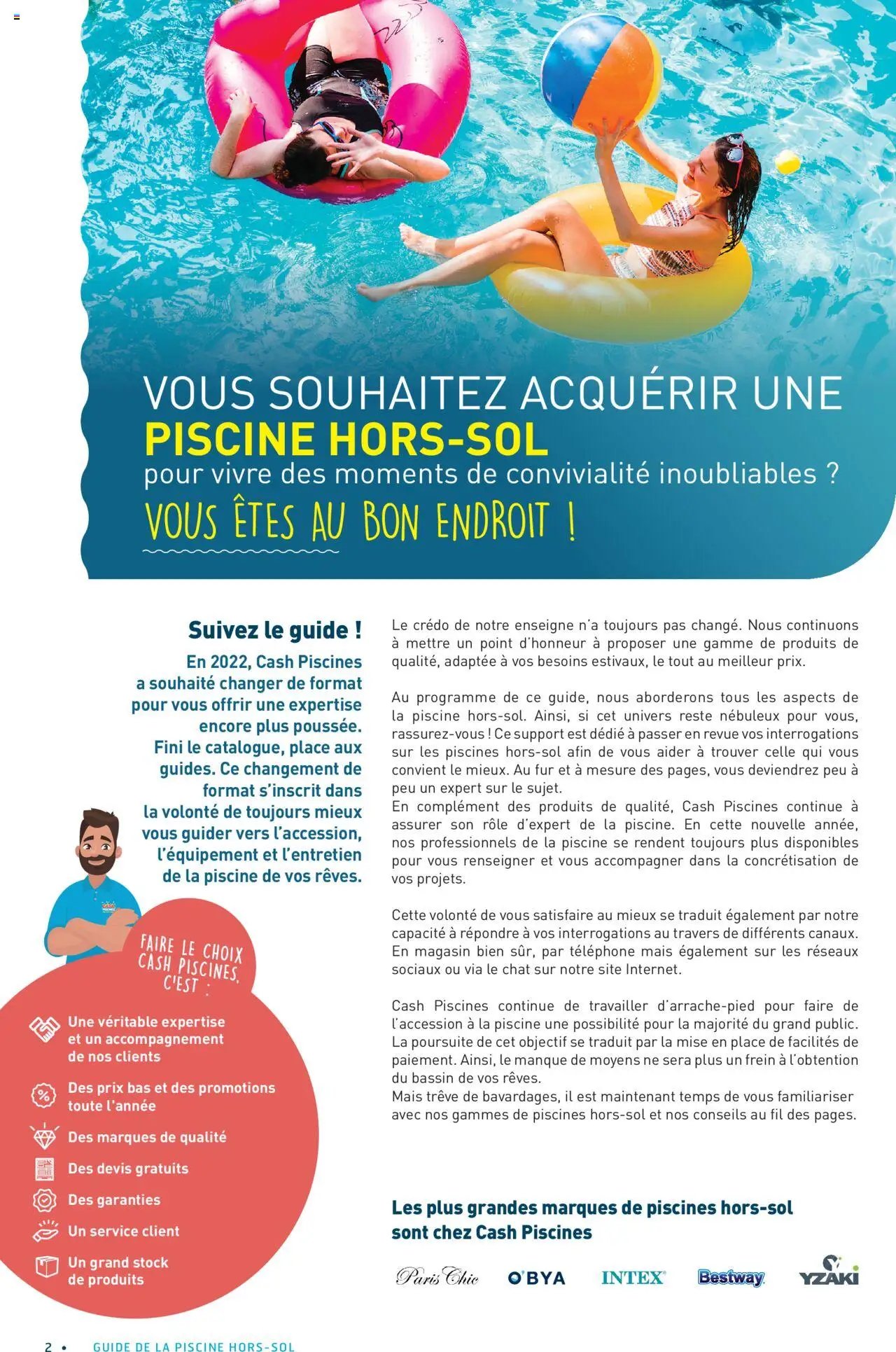 Cash Piscines catalogue à partir du 01/03/2024 Guide piscines hors-sol