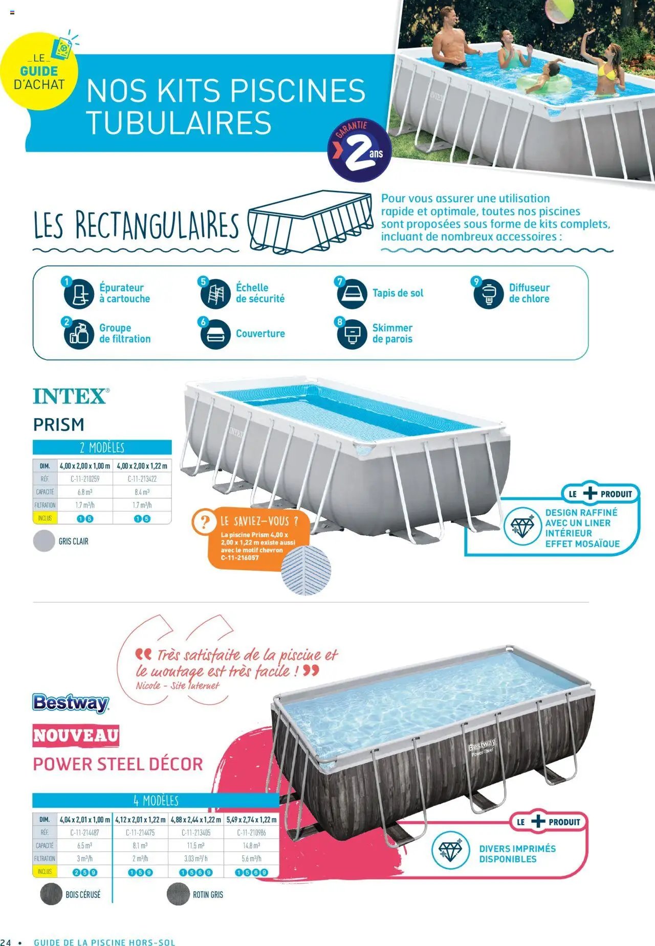 Cash Piscines catalogue à partir du 01/03/2024 Guide piscines hors-sol