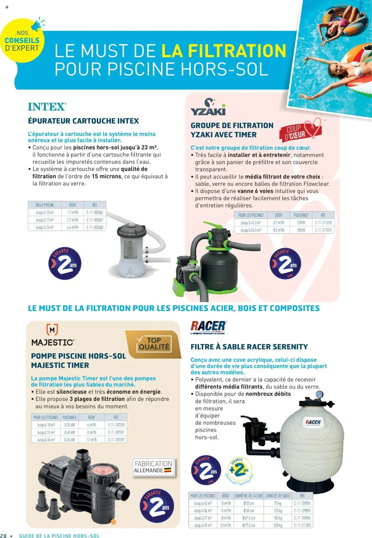 Cash Piscines catalogue à partir du 01/03/2024 Guide piscines hors-sol