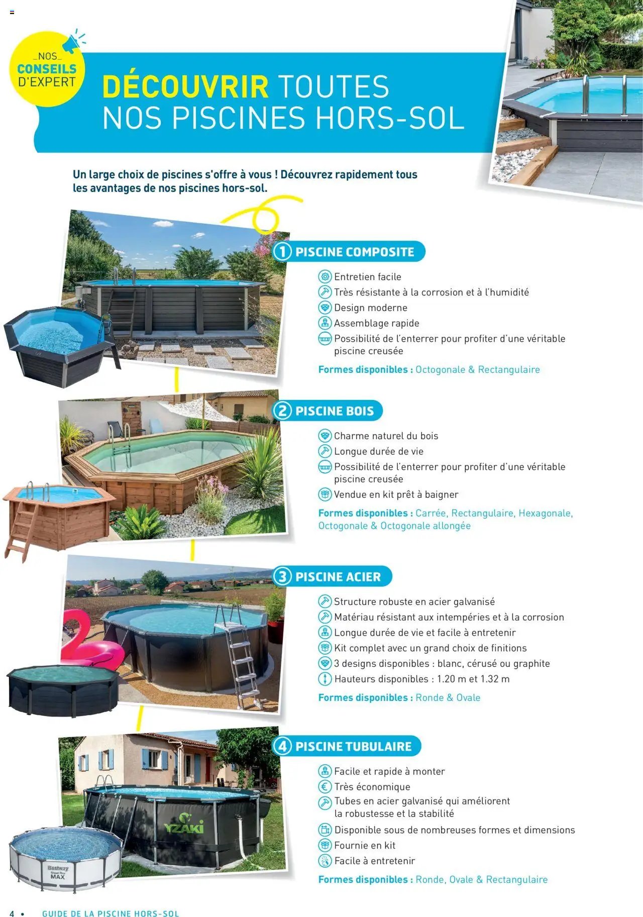 Cash Piscines catalogue à partir du 01/03/2024 Guide piscines hors-sol
