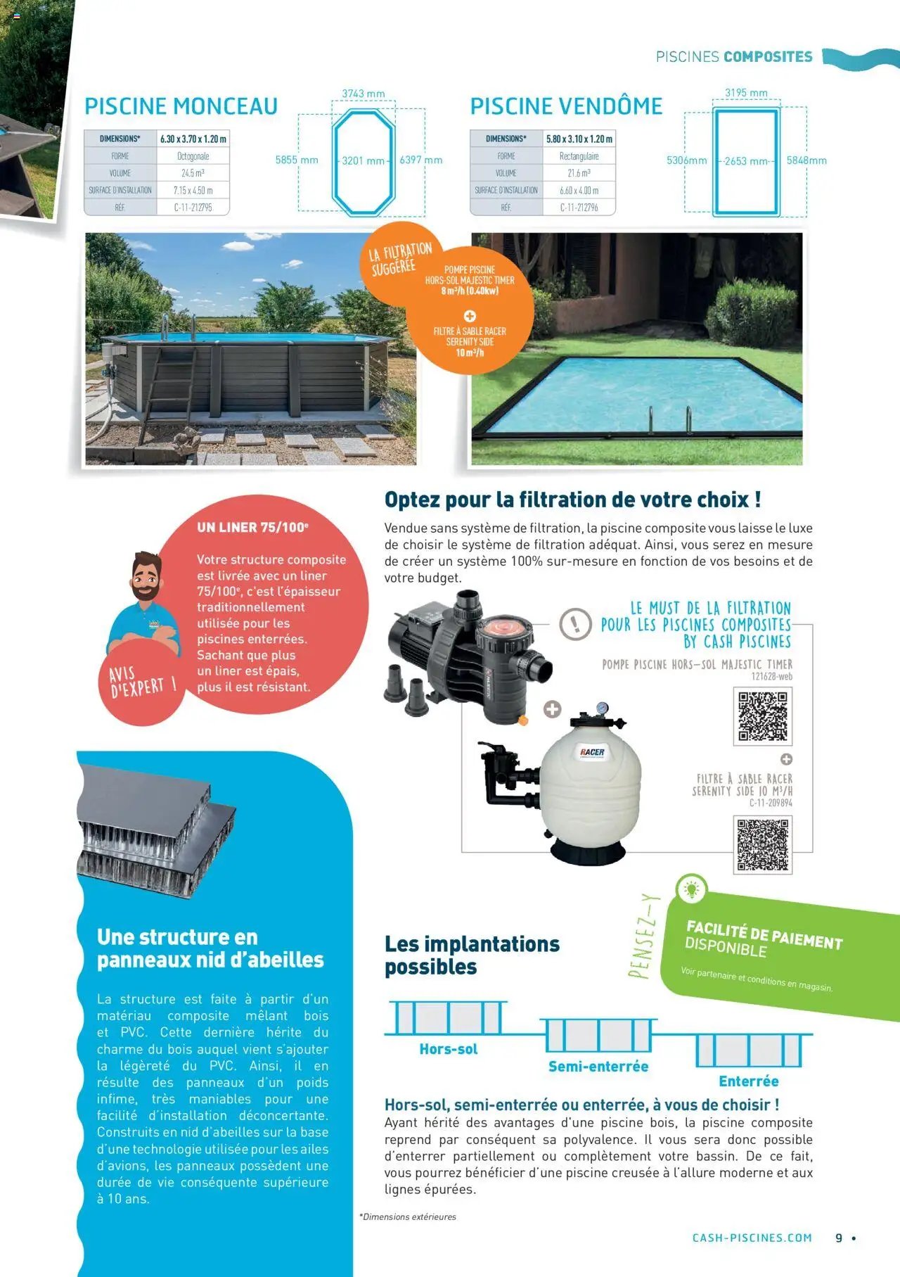 Cash Piscines catalogue à partir du 01/03/2024 Guide piscines hors-sol