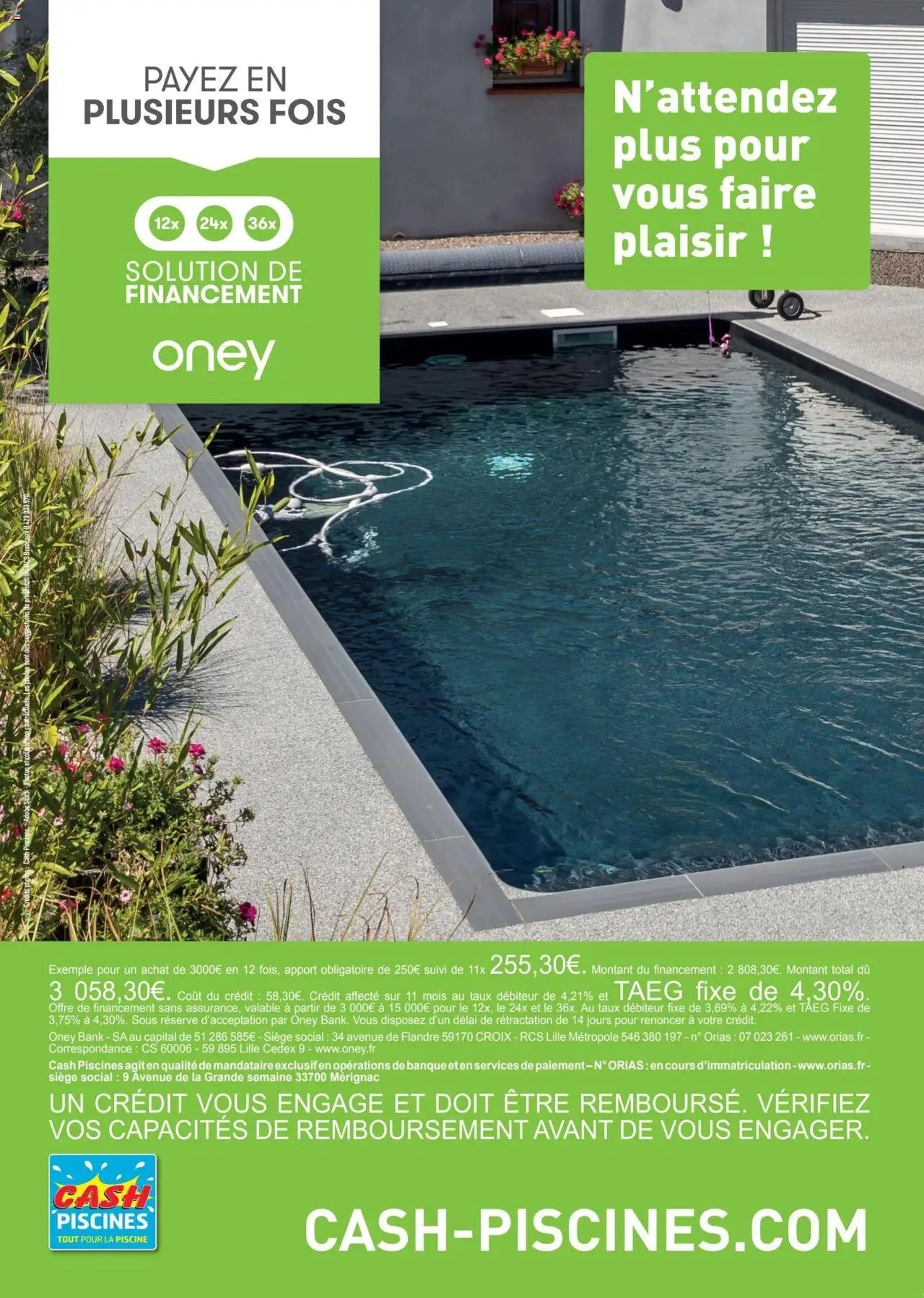 Cash Piscines catalogue à partir du 01/03/2024 Catalogue