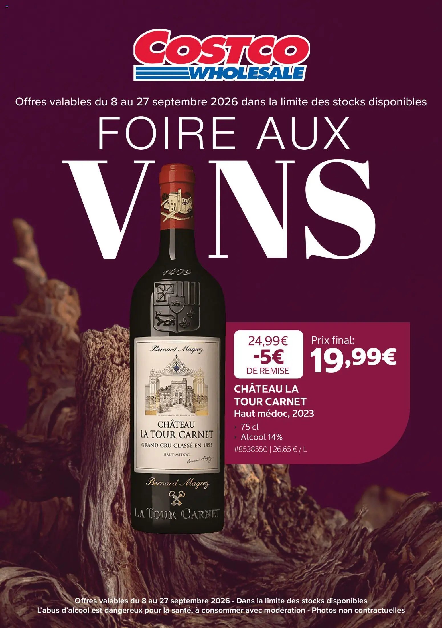 Costco catalogue à partir du 08/09/2026 Costco Foire aux vins
