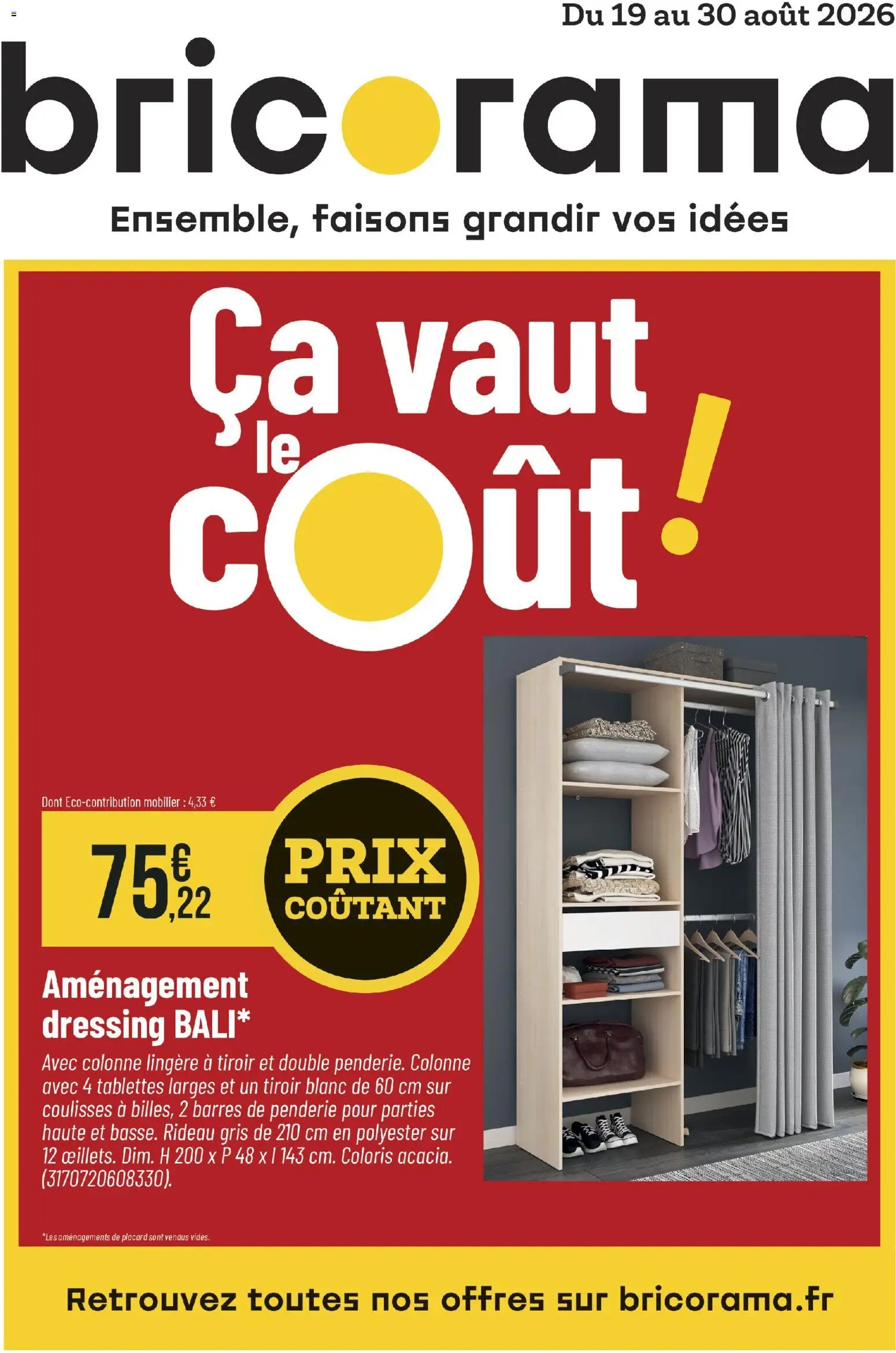 Bricorama catalogue à partir du 19/08/2026 Bricorama catalogue