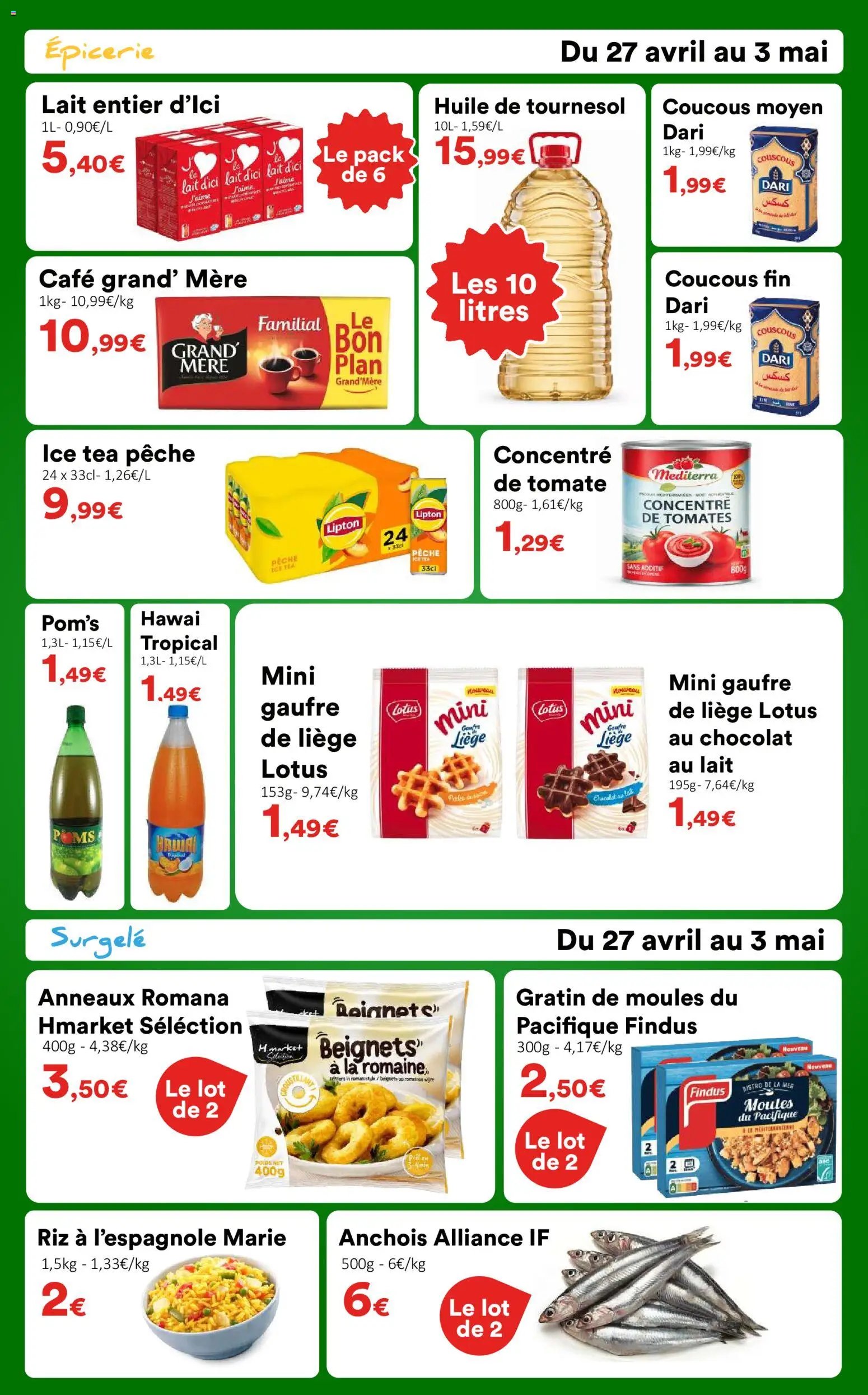 Hmarket catalogue à partir du 27/04/2026 Hmarket catalogue