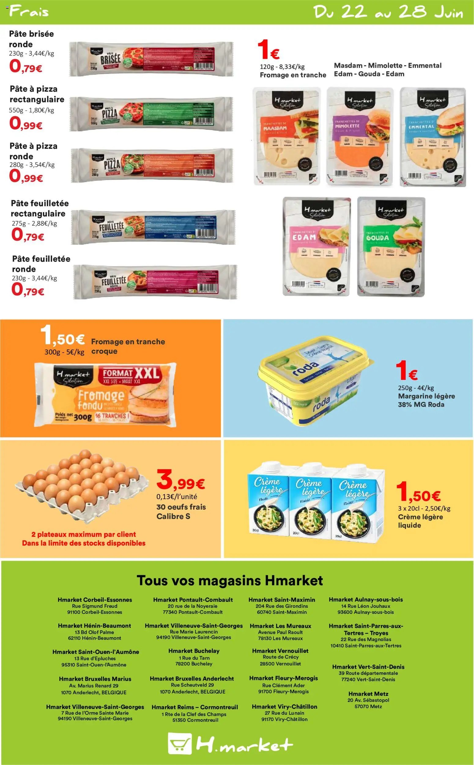 Hmarket catalogue à partir du 22/06/2026 Hmarket catalogue