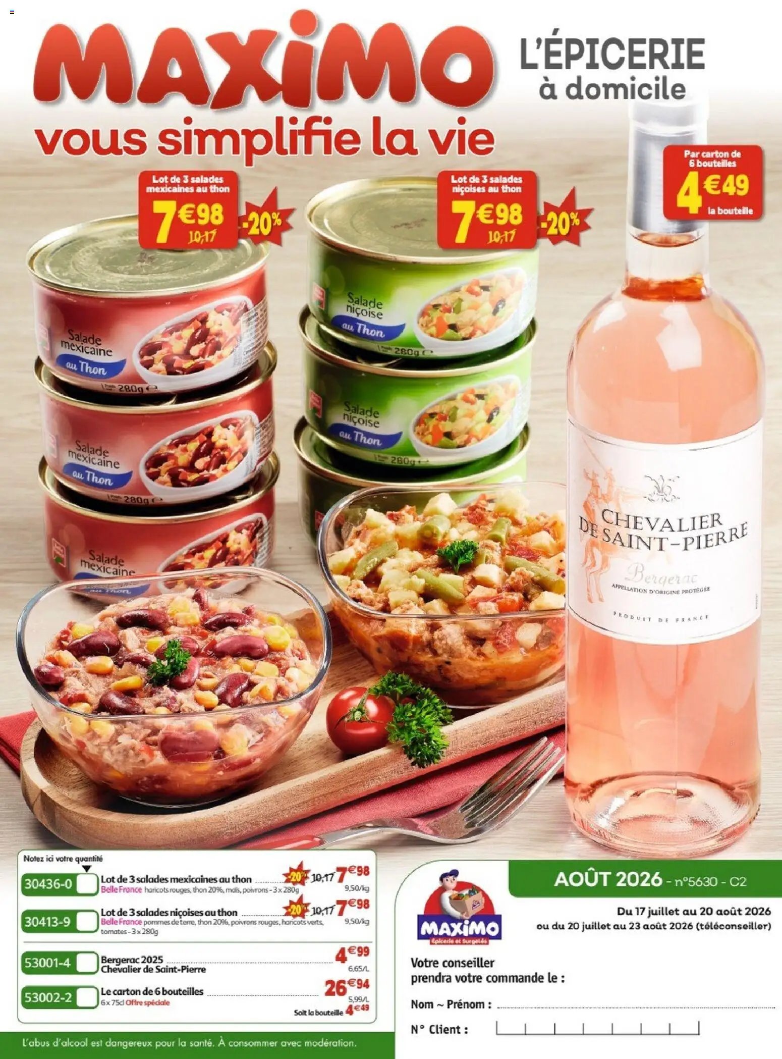 Maximo catalogue à partir du 17/07/2026 Maximo catalogue epicerie