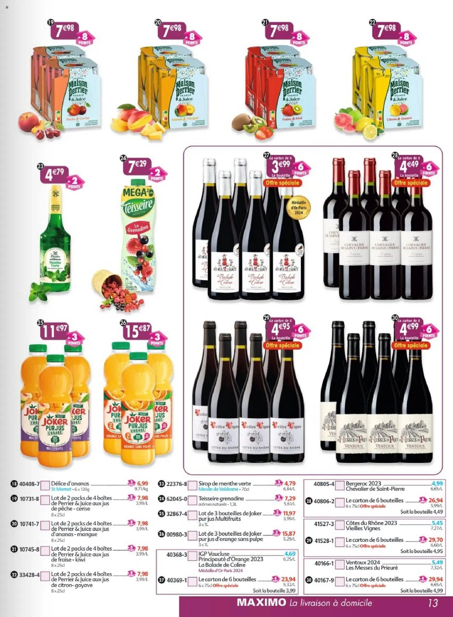 Maximo catalogue à partir du 17/07/2026 Maximo catalogue epicerie