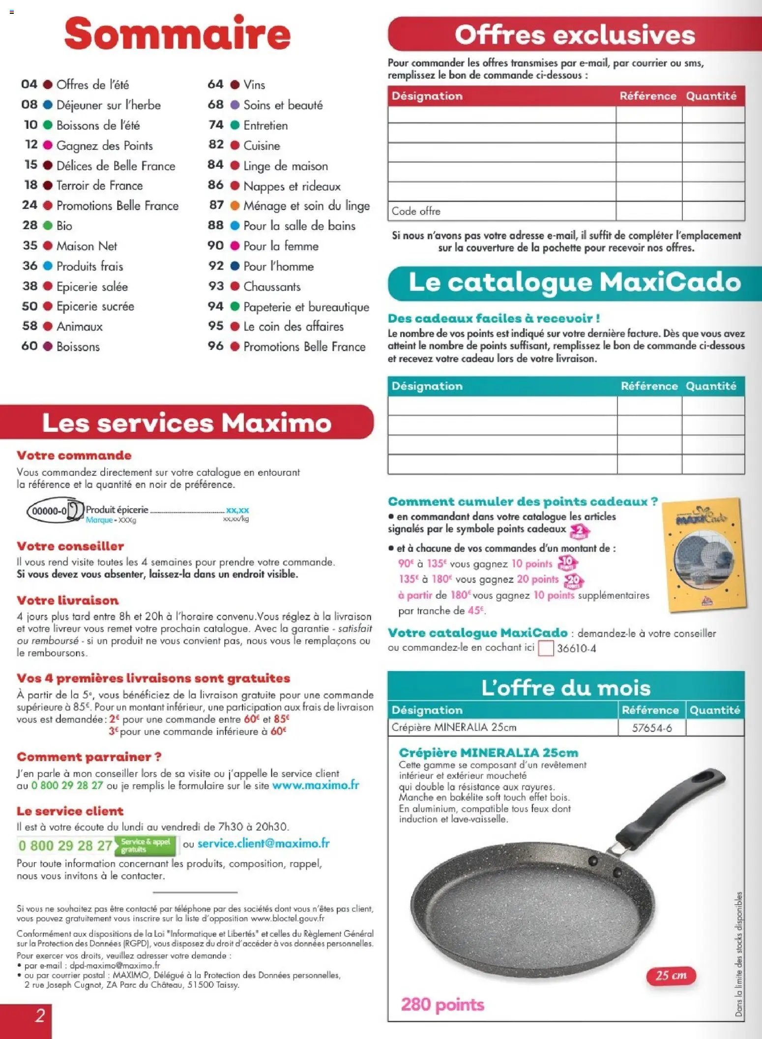 Maximo catalogue à partir du 17/07/2026 Maximo catalogue epicerie