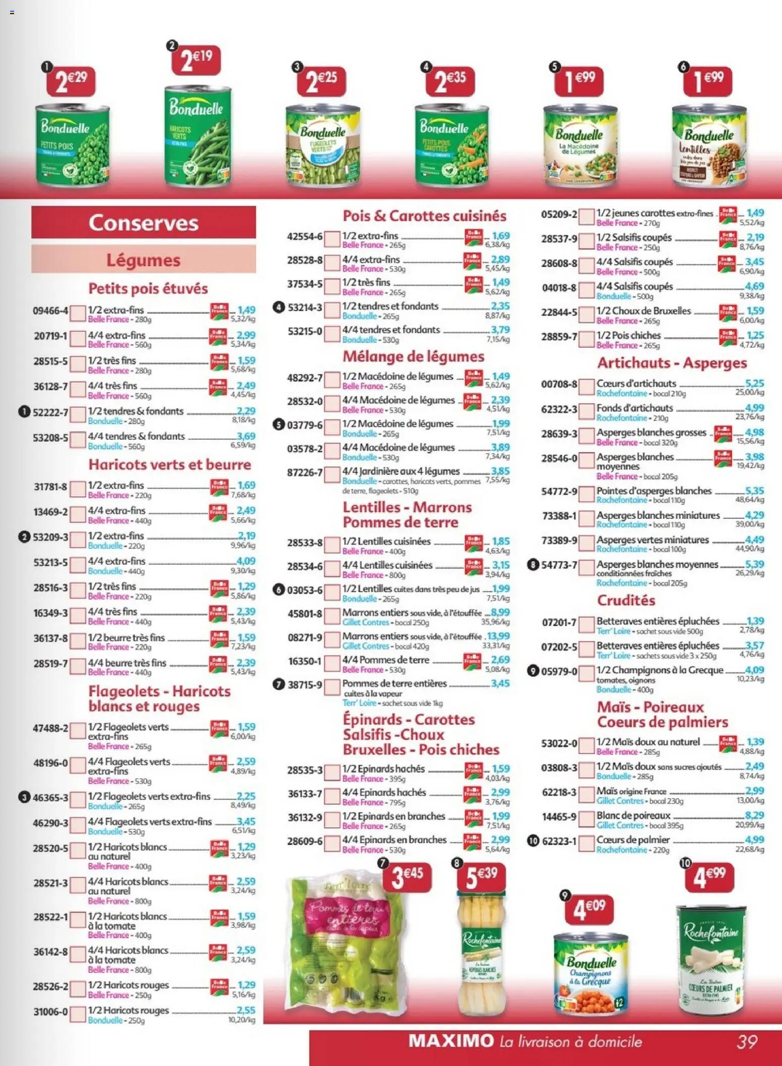 Maximo catalogue à partir du 17/07/2026 Maximo catalogue epicerie