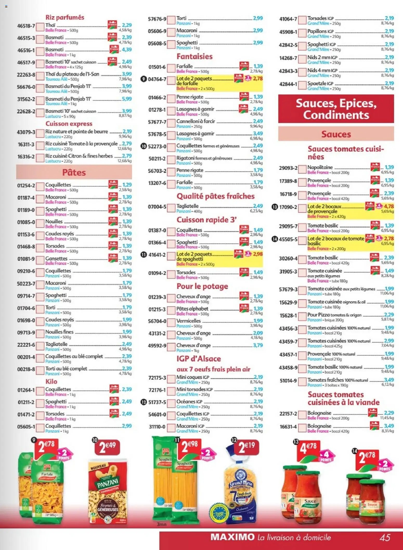Maximo catalogue à partir du 17/07/2026 Maximo catalogue epicerie