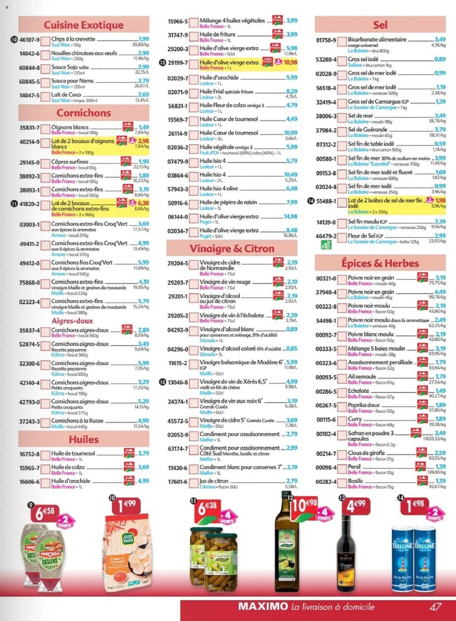 Maximo catalogue à partir du 17/07/2026 Maximo catalogue epicerie