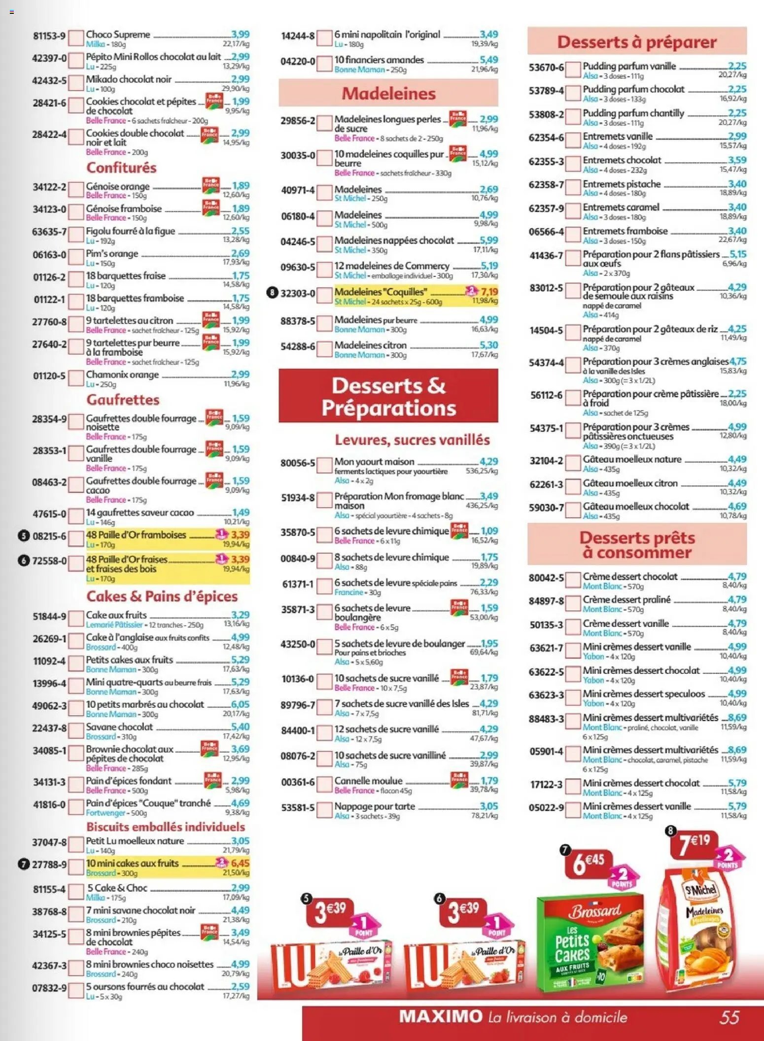 Maximo catalogue à partir du 17/07/2026 Maximo catalogue epicerie