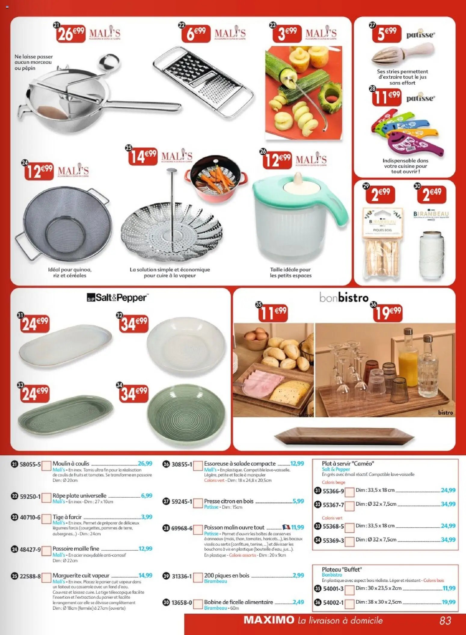 Maximo catalogue à partir du 17/07/2026 Maximo catalogue epicerie