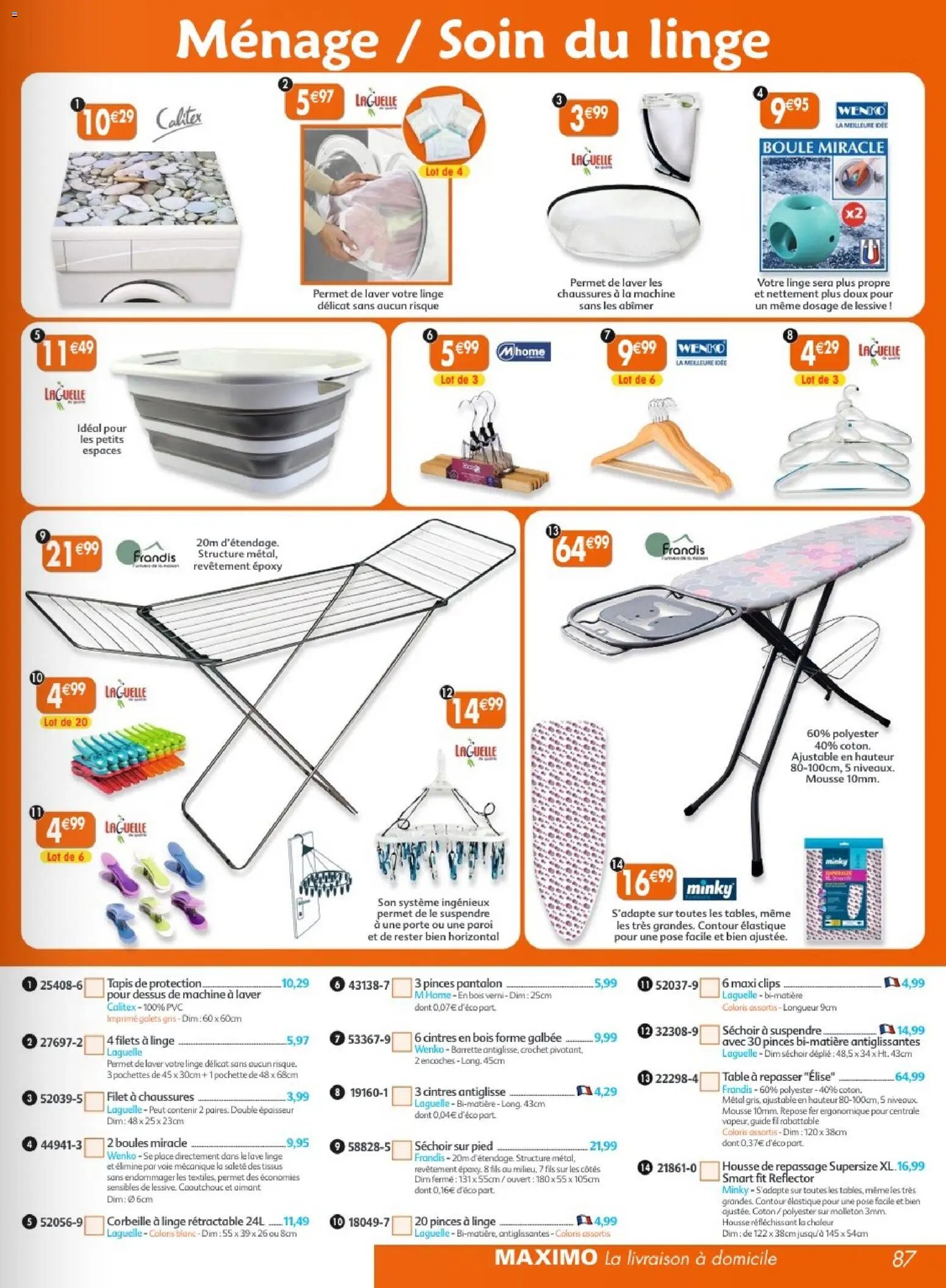 Maximo catalogue à partir du 17/07/2026 Maximo catalogue epicerie