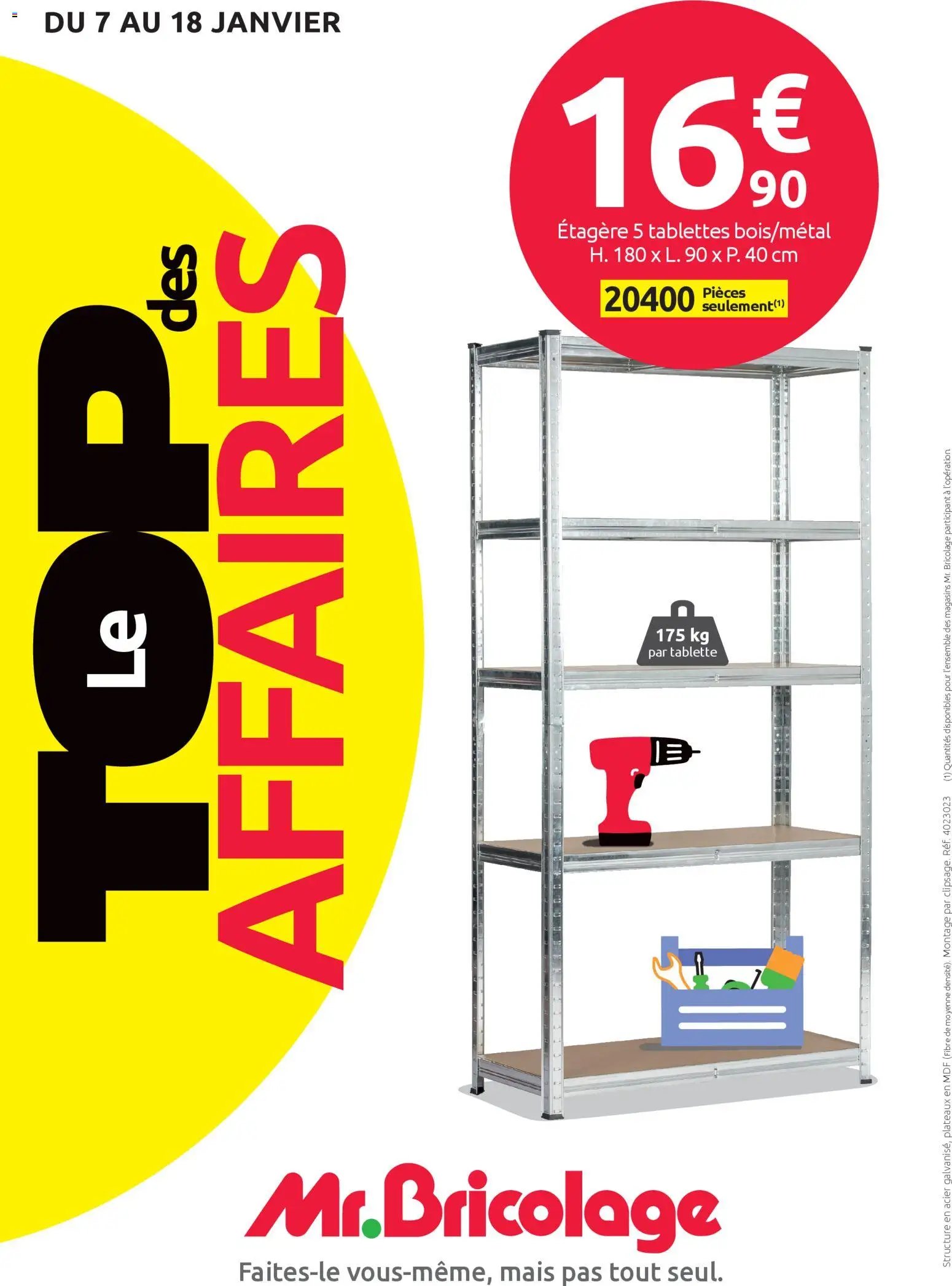 Mr. Bricolage catalogue à partir du 07/01/2026 Catalogue