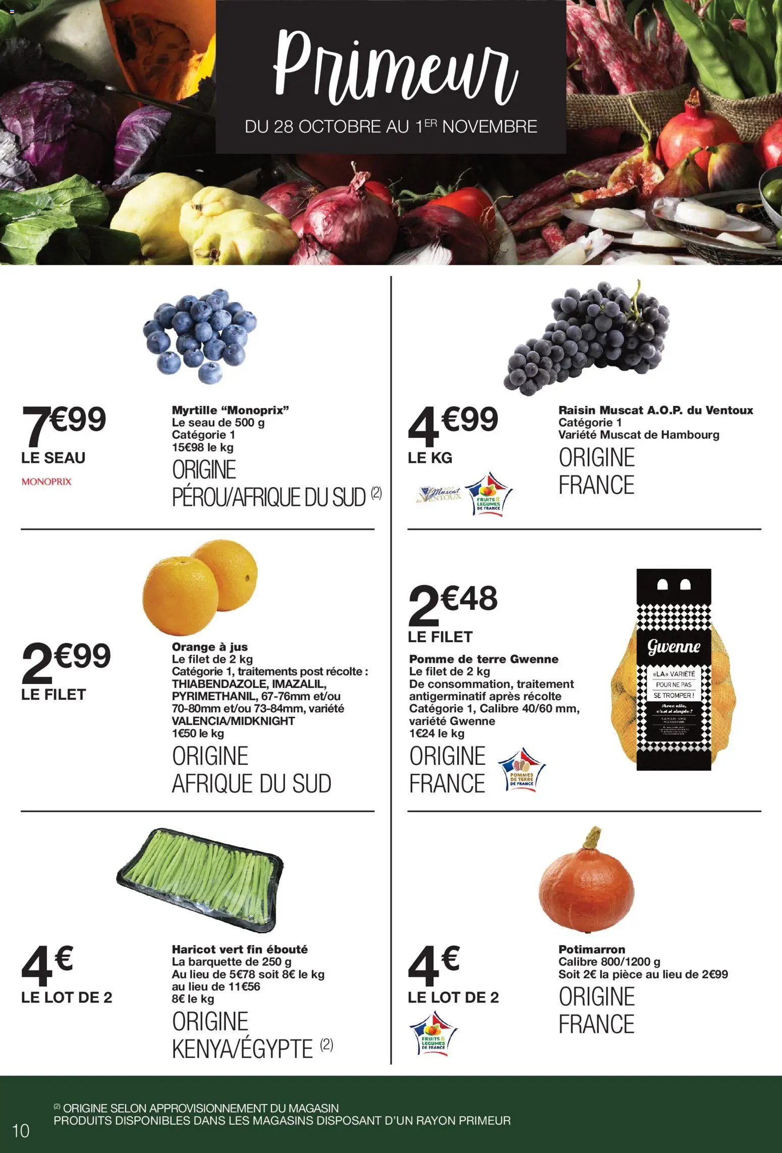 Monoprix catalogue 20/10/2026 - nouveau prospectus