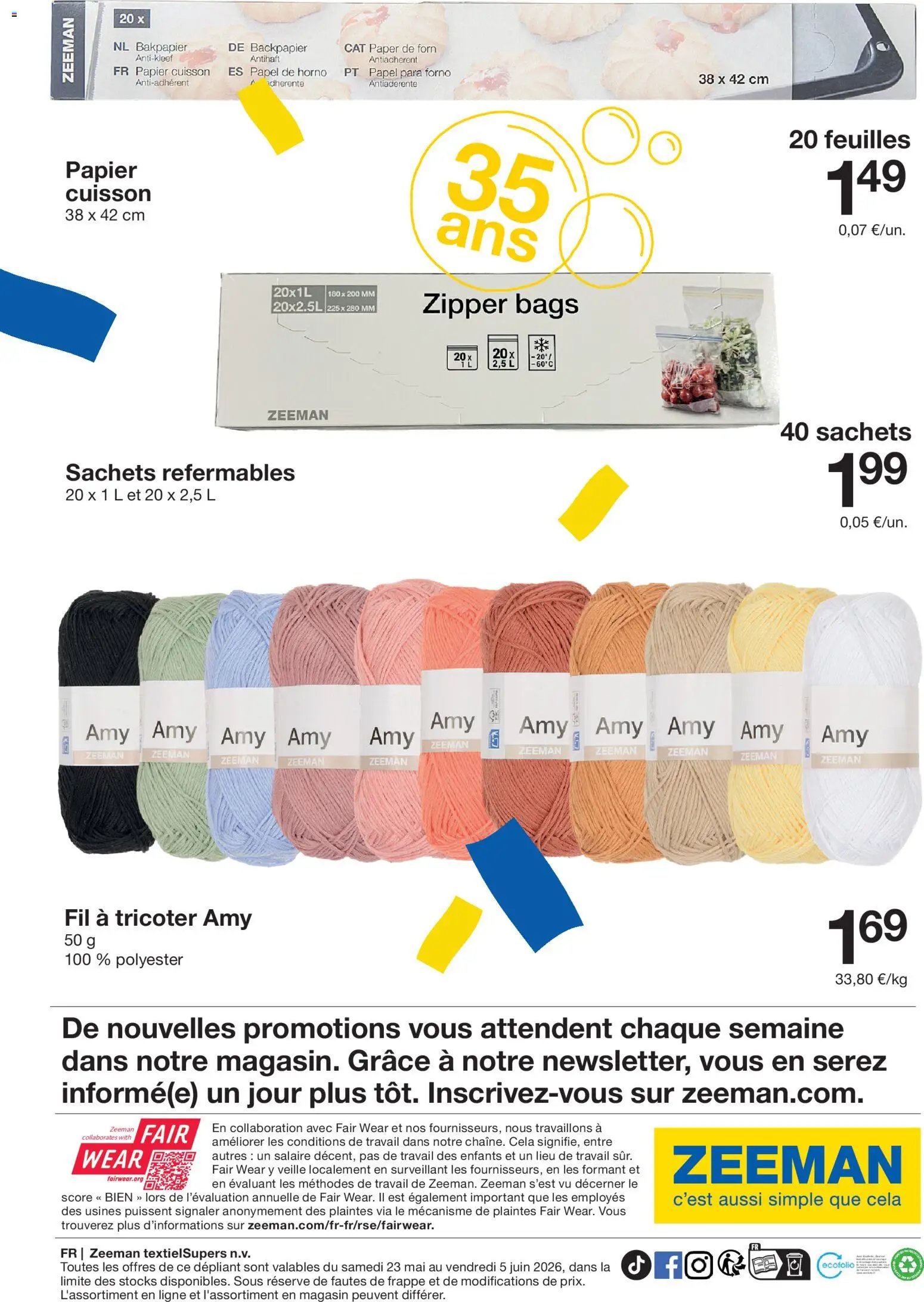 Zeeman catalogue à partir du 23/05/2026 Zeeman catalogue