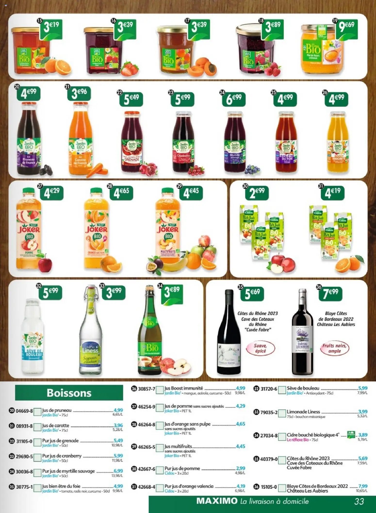 Maximo catalogue à partir du 22/06/2026 Maximo catalogue epicerie