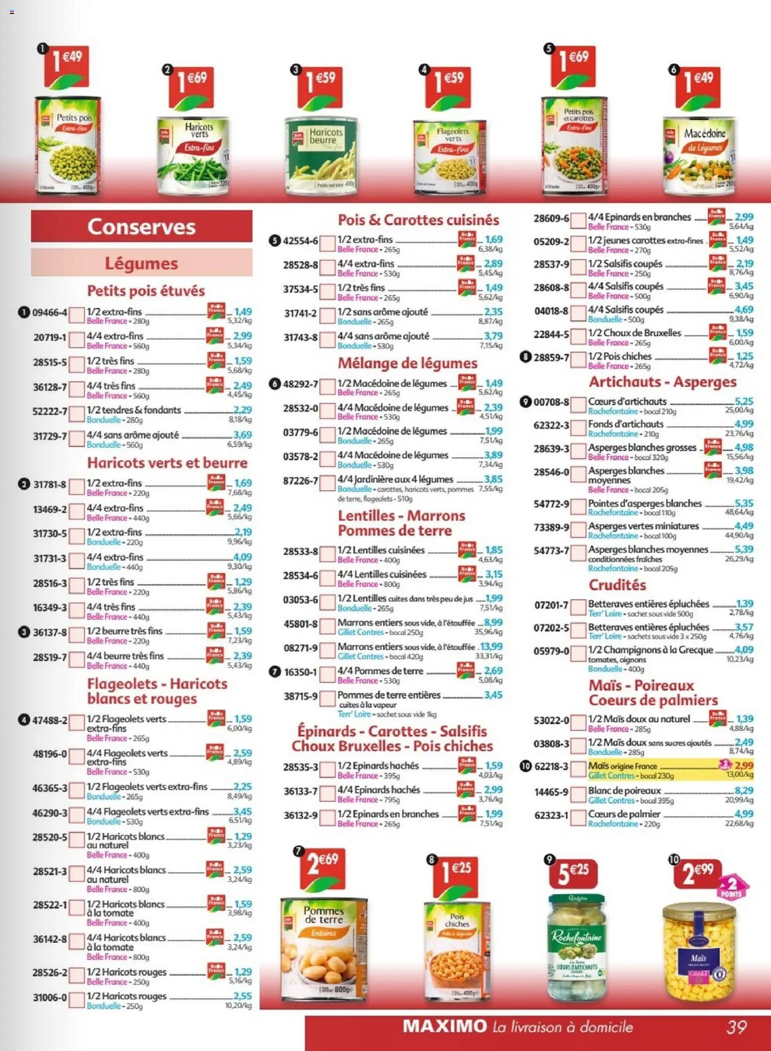 Maximo catalogue à partir du 22/06/2026 Maximo catalogue epicerie