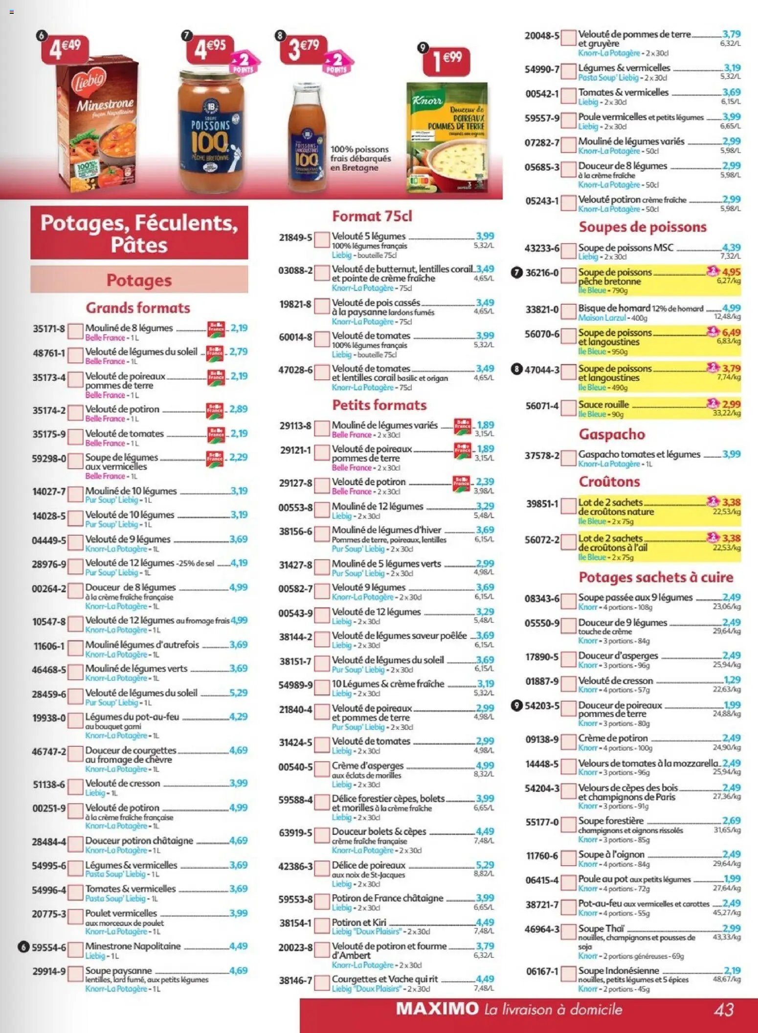 Maximo catalogue à partir du 22/06/2026 Maximo catalogue epicerie