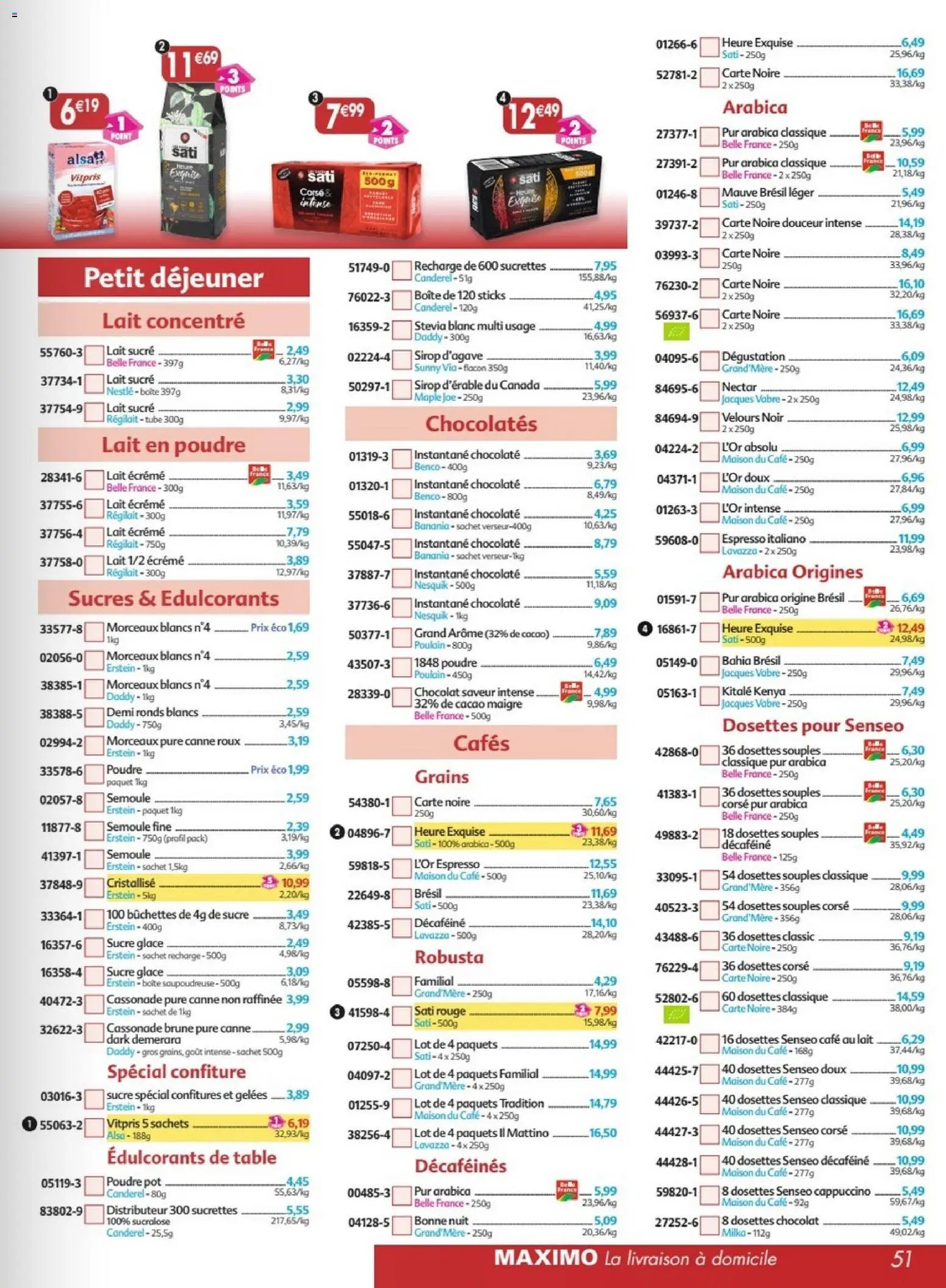 Maximo catalogue à partir du 22/06/2026 Maximo catalogue epicerie