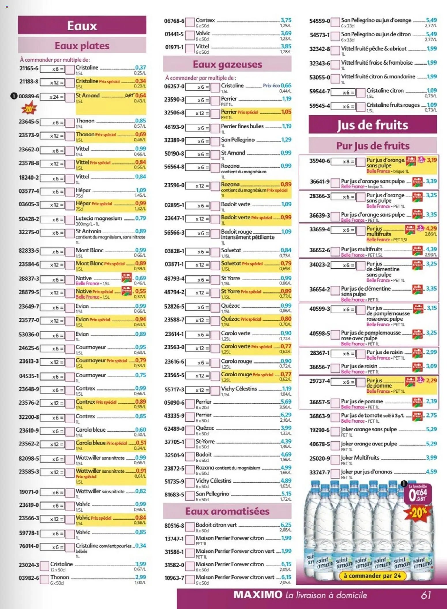 Maximo catalogue à partir du 22/06/2026 Maximo catalogue epicerie