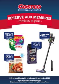 Costco catalogue 26/10/2026 - nouveau prospectus