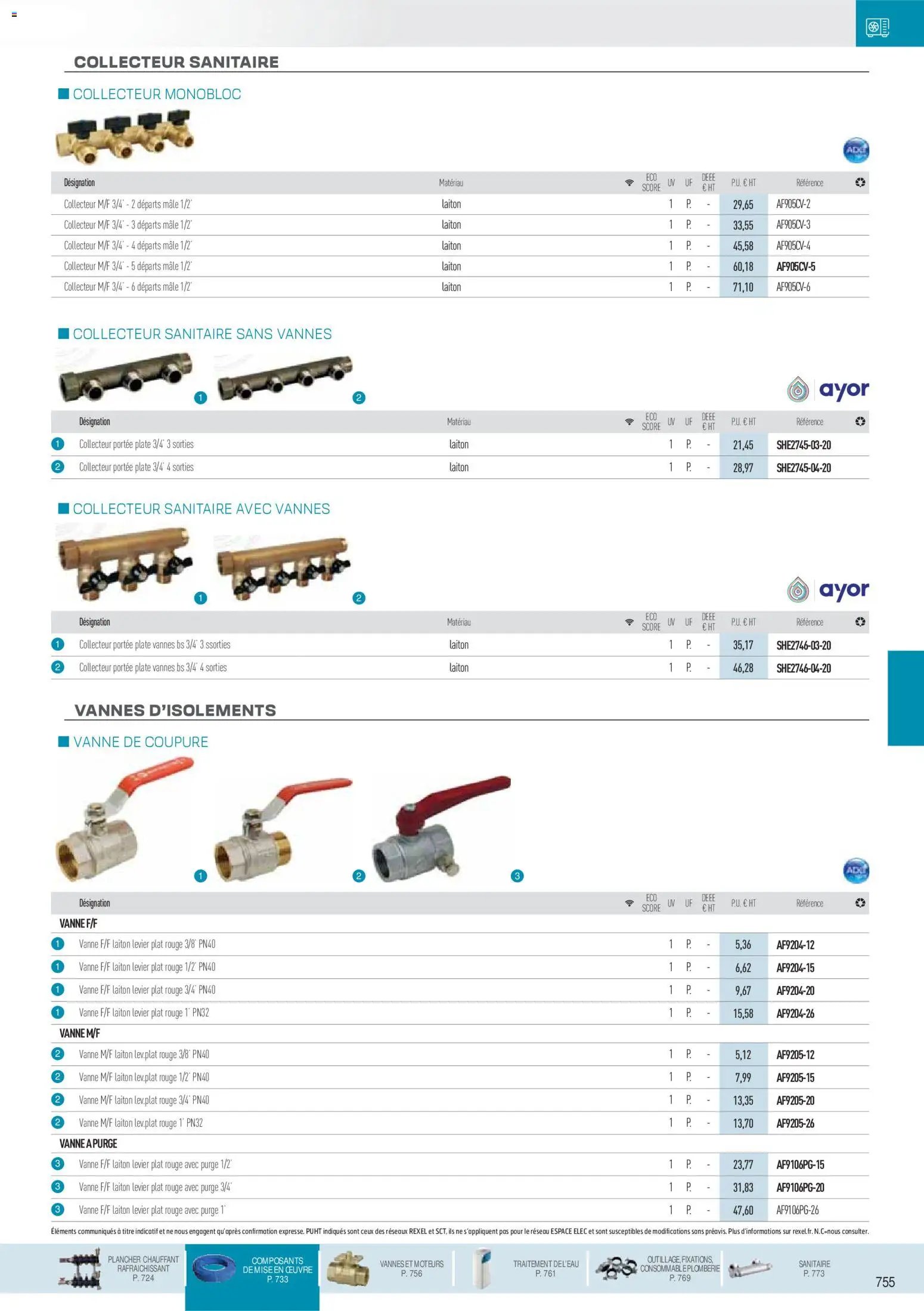 Rexel catalogue à partir du 01/12/2025 Chauffage Hydraulique, PAC Air-Eau, Plomberie et Sanitaire