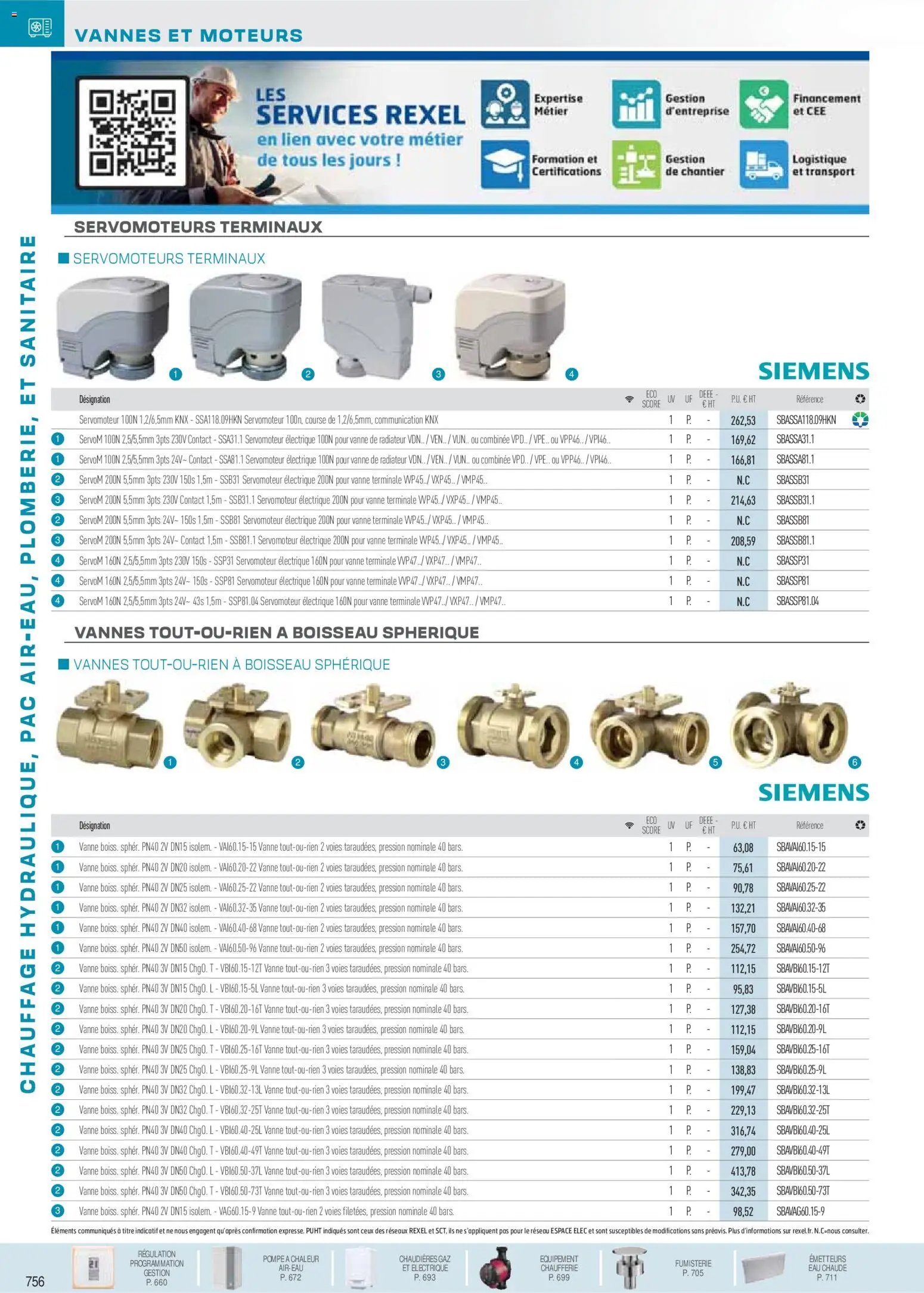 Rexel catalogue à partir du 01/12/2025 Chauffage Hydraulique, PAC Air-Eau, Plomberie et Sanitaire