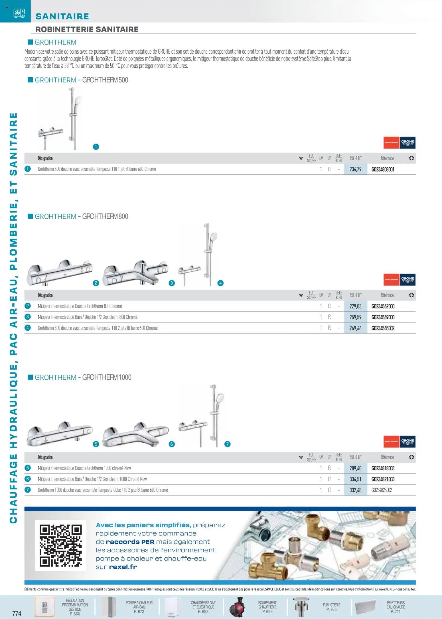 Rexel catalogue à partir du 01/12/2025 Chauffage Hydraulique, PAC Air-Eau, Plomberie et Sanitaire