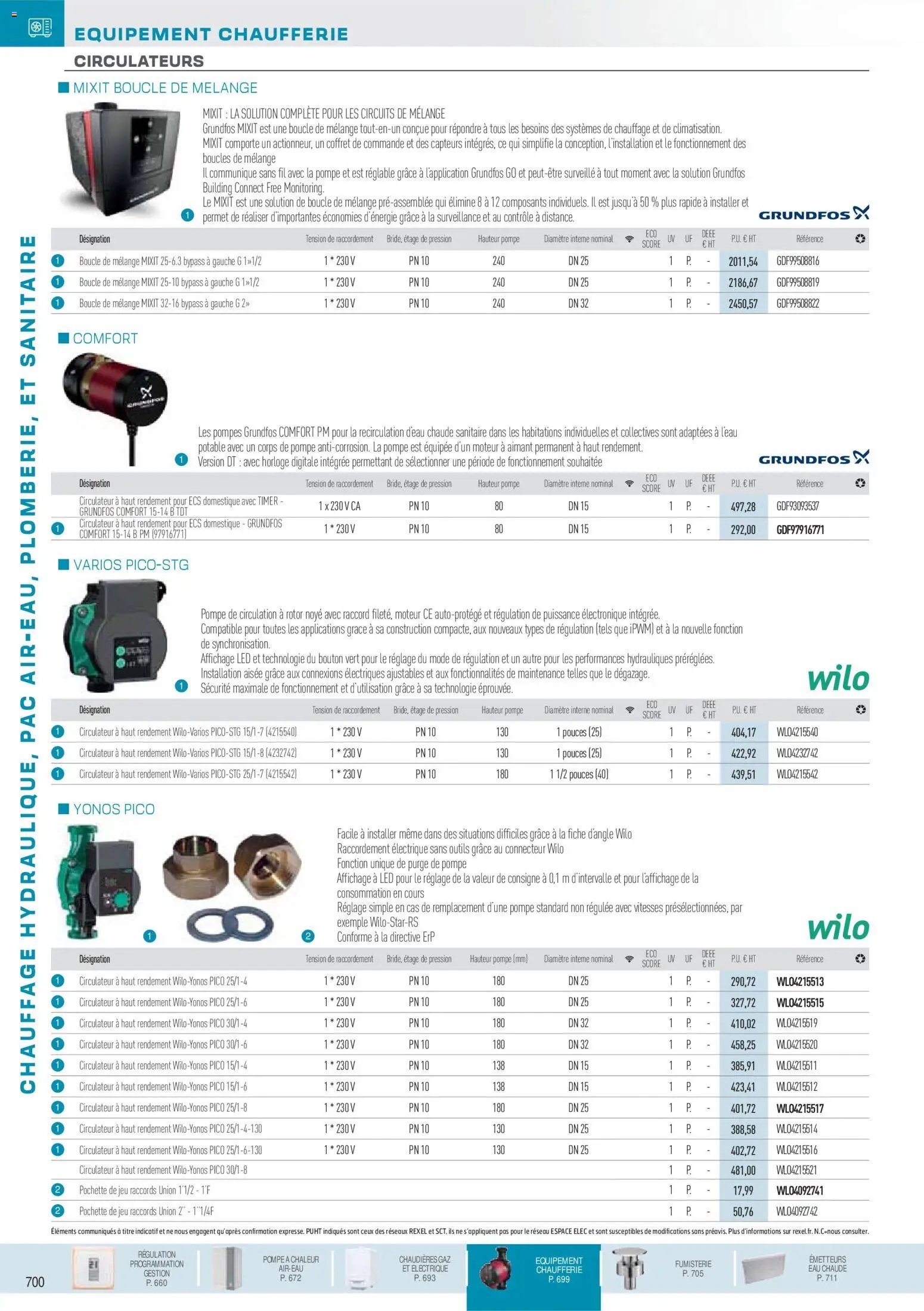 Rexel catalogue à partir du 01/12/2025 Chauffage Hydraulique, PAC Air-Eau, Plomberie et Sanitaire