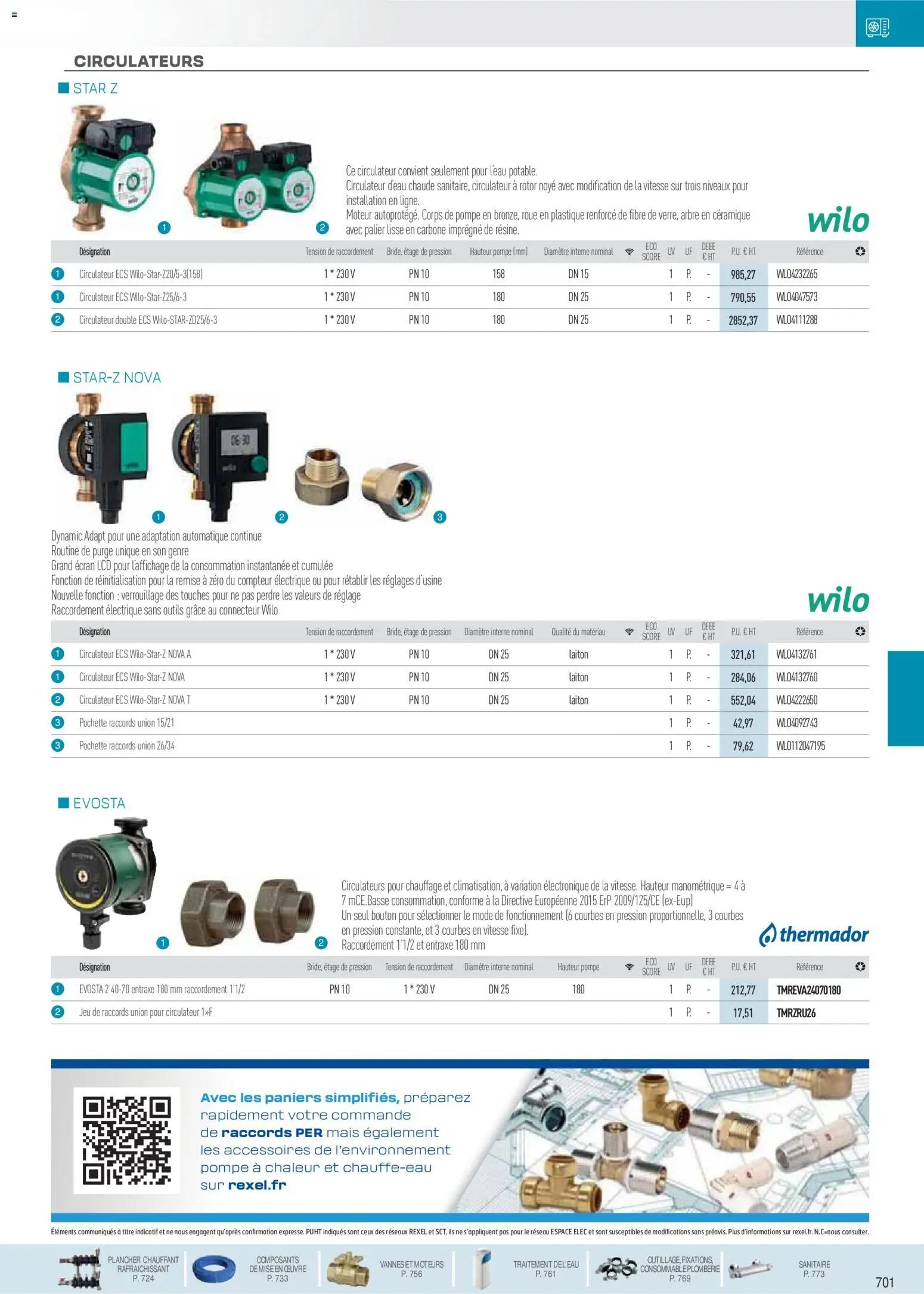 Rexel catalogue à partir du 01/12/2025 Chauffage Hydraulique, PAC Air-Eau, Plomberie et Sanitaire