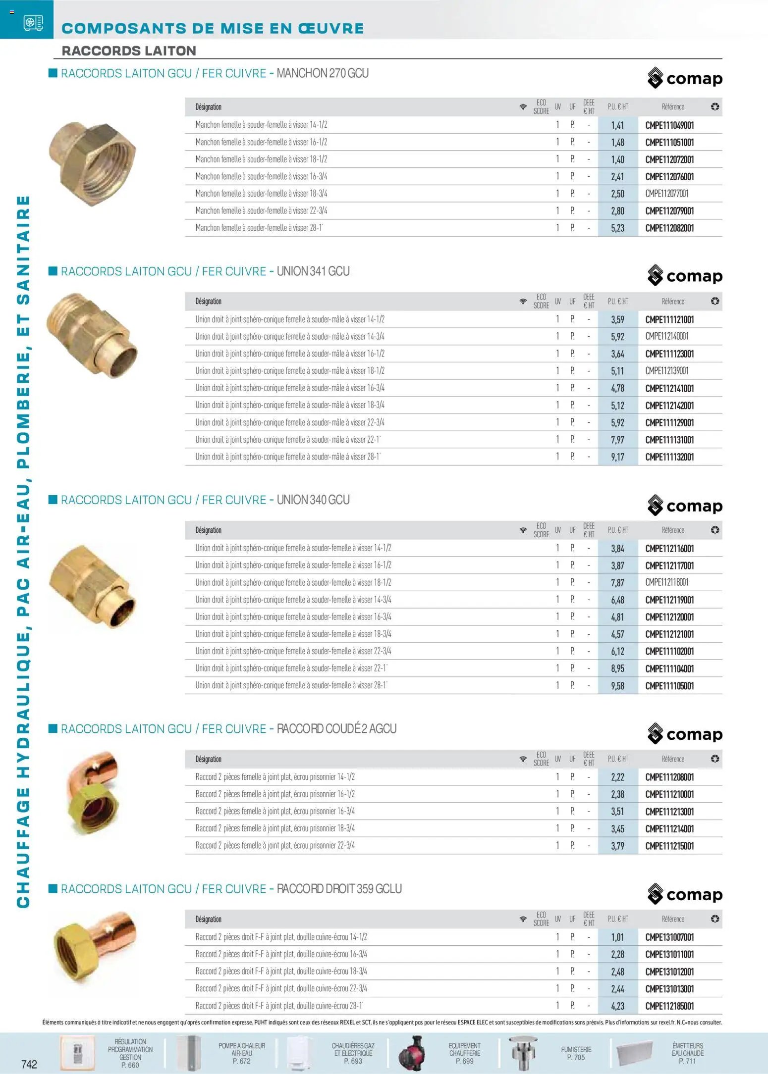 Rexel catalogue à partir du 01/12/2025 Chauffage Hydraulique, PAC Air-Eau, Plomberie et Sanitaire