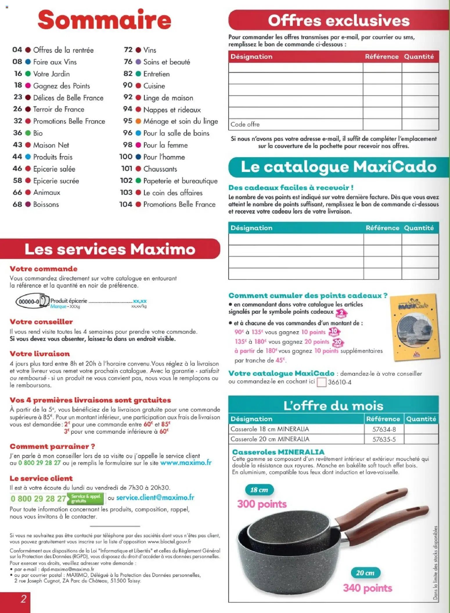 Maximo catalogue à partir du 24/08/2026 Maximo catalogue epicerie