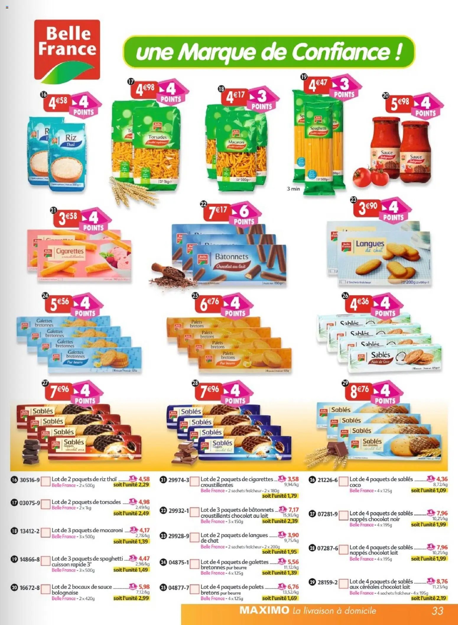 Maximo catalogue à partir du 02/03/2026 Maximo catalogue epicerie (2026-03-02 - 2026-03-29)