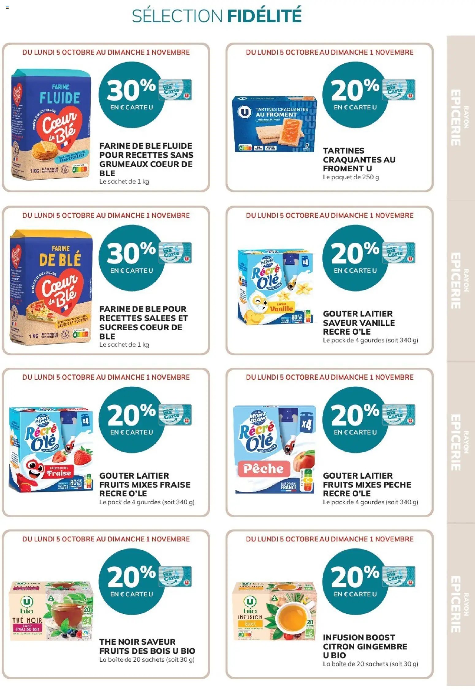 Super U catalogue à partir du 05/10/2026 Super U - Ma sélection Carte U Octobre