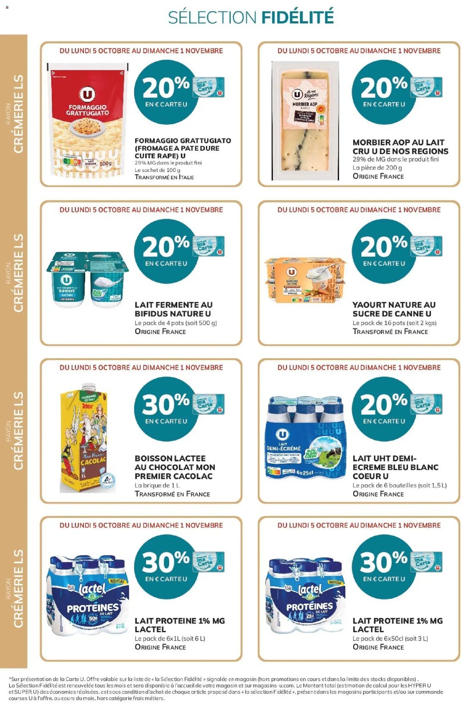 Super U catalogue à partir du 05/10/2026 Super U - Ma sélection Carte U Octobre
