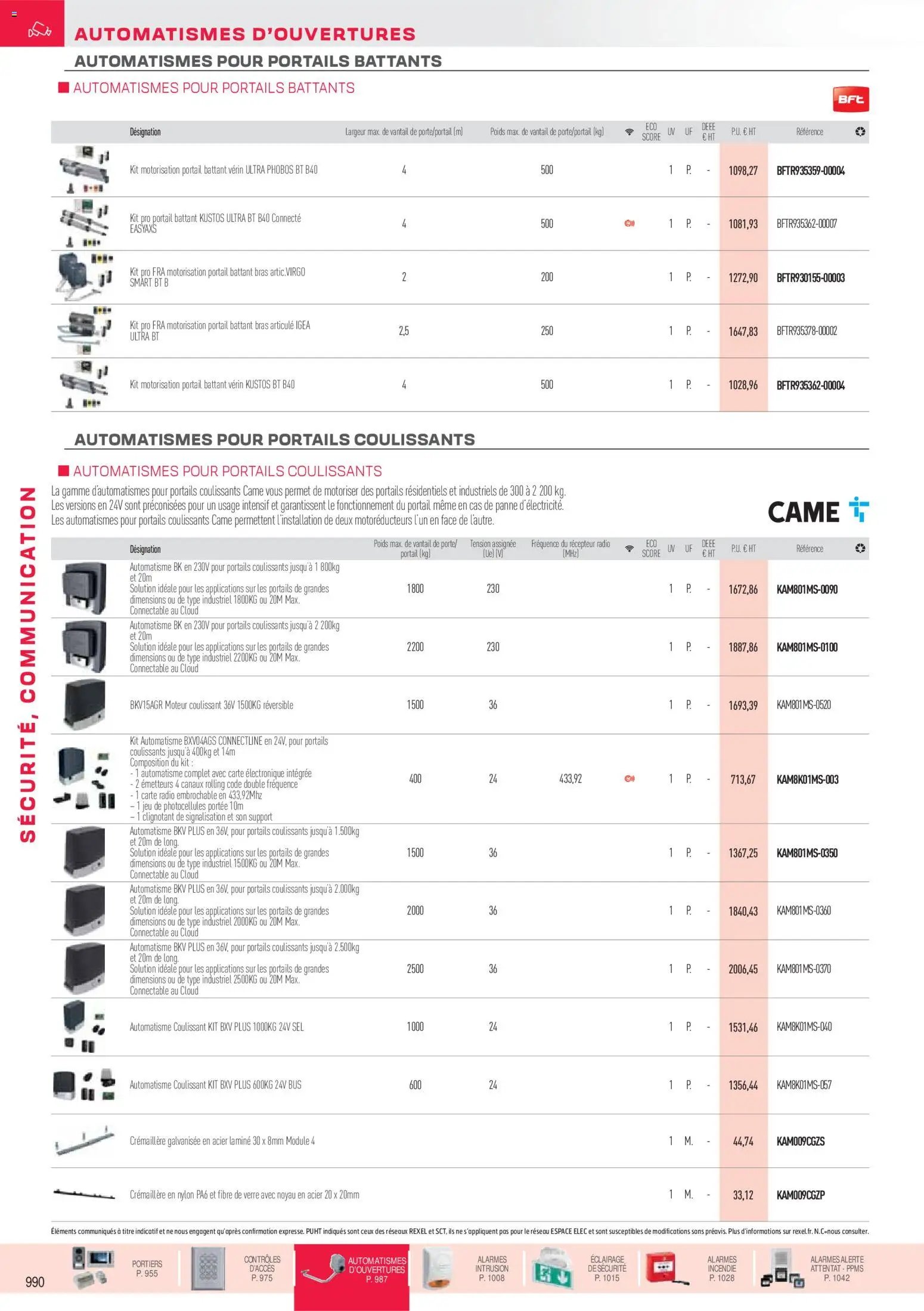 Rexel catalogue à partir du 01/12/2025 Sécurité, Communication