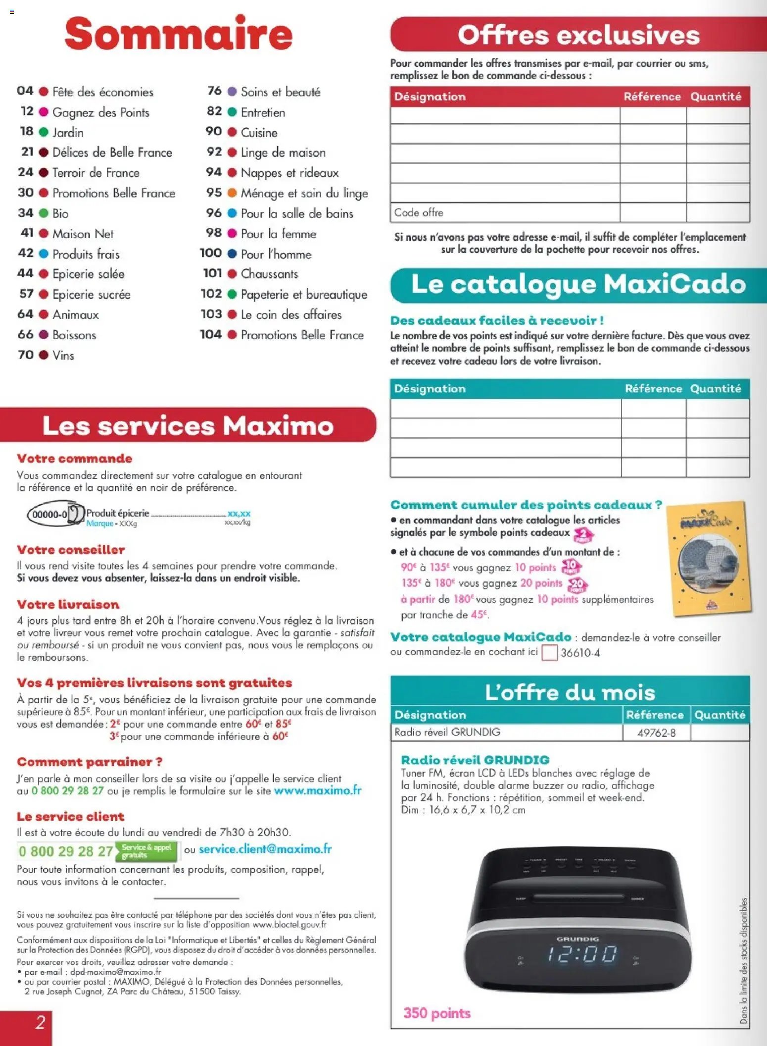 Maximo catalogue à partir du 23/01/2026 Catalogue epicerie