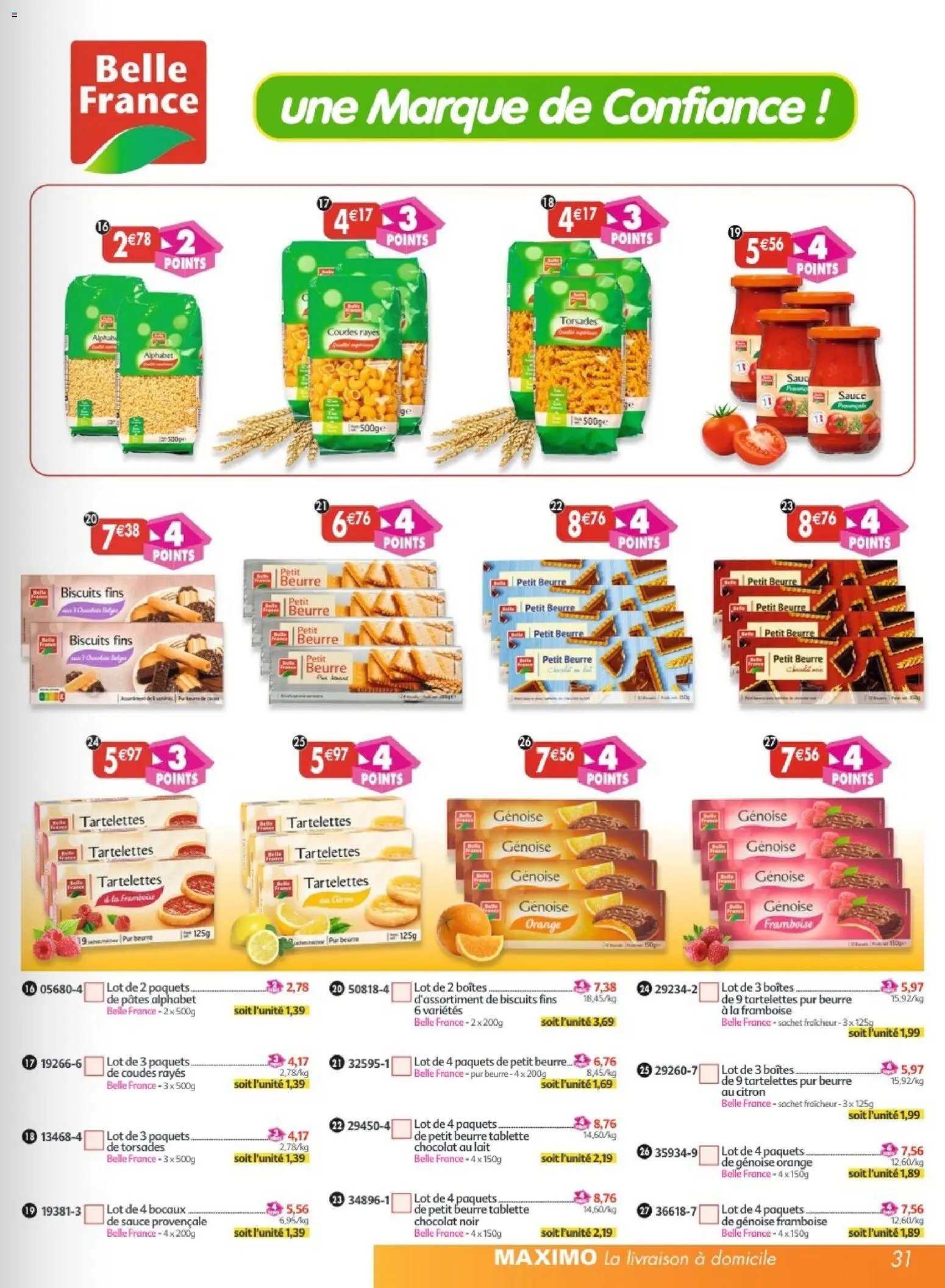 Maximo catalogue à partir du 23/01/2026 Catalogue epicerie